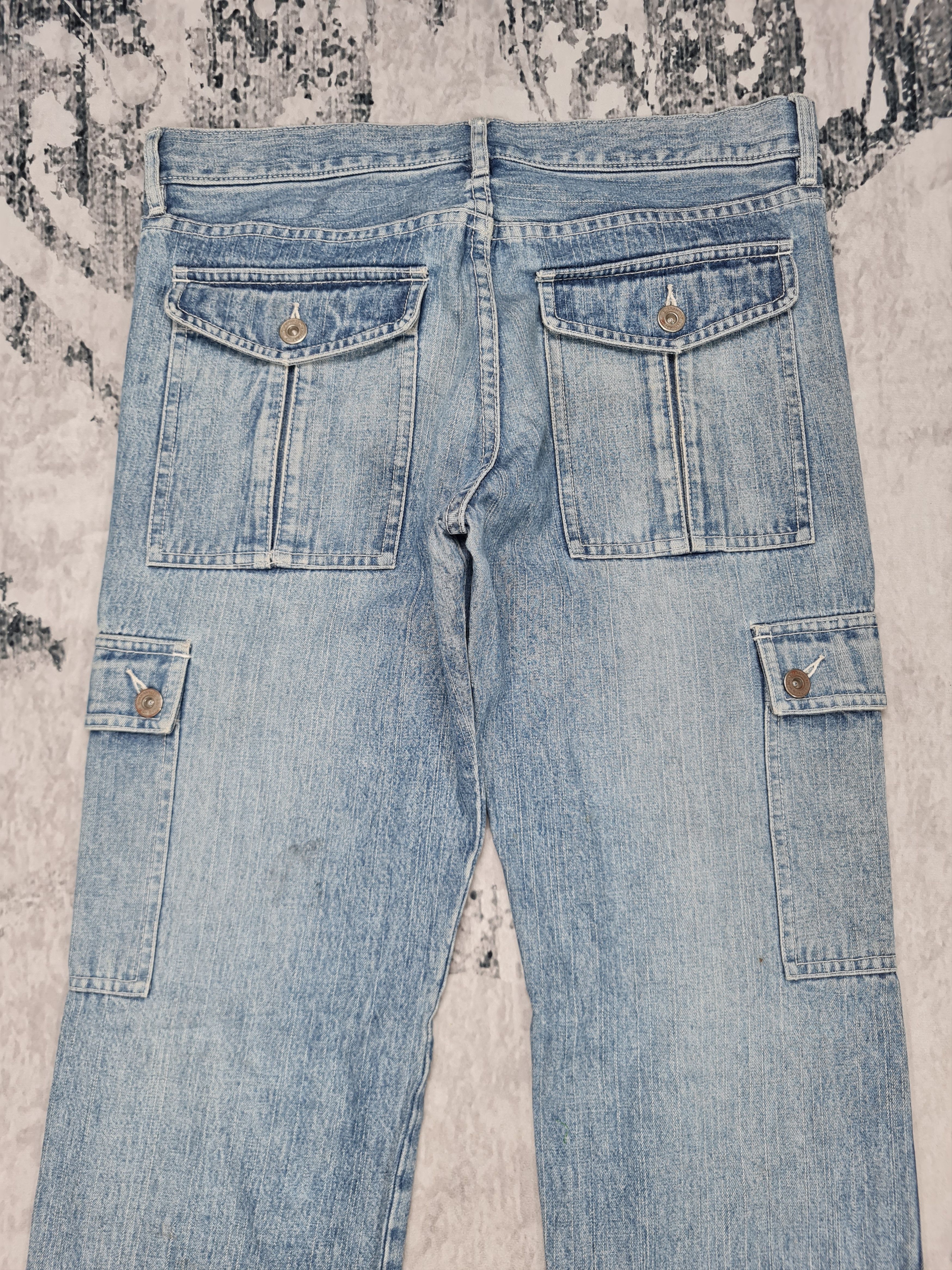 Japanese Brand ABX Japanese Brand Cargo Tactical Jeans Denim 32x33 JB0048 Size US 32 / EU 48 - 8 Thumbnail