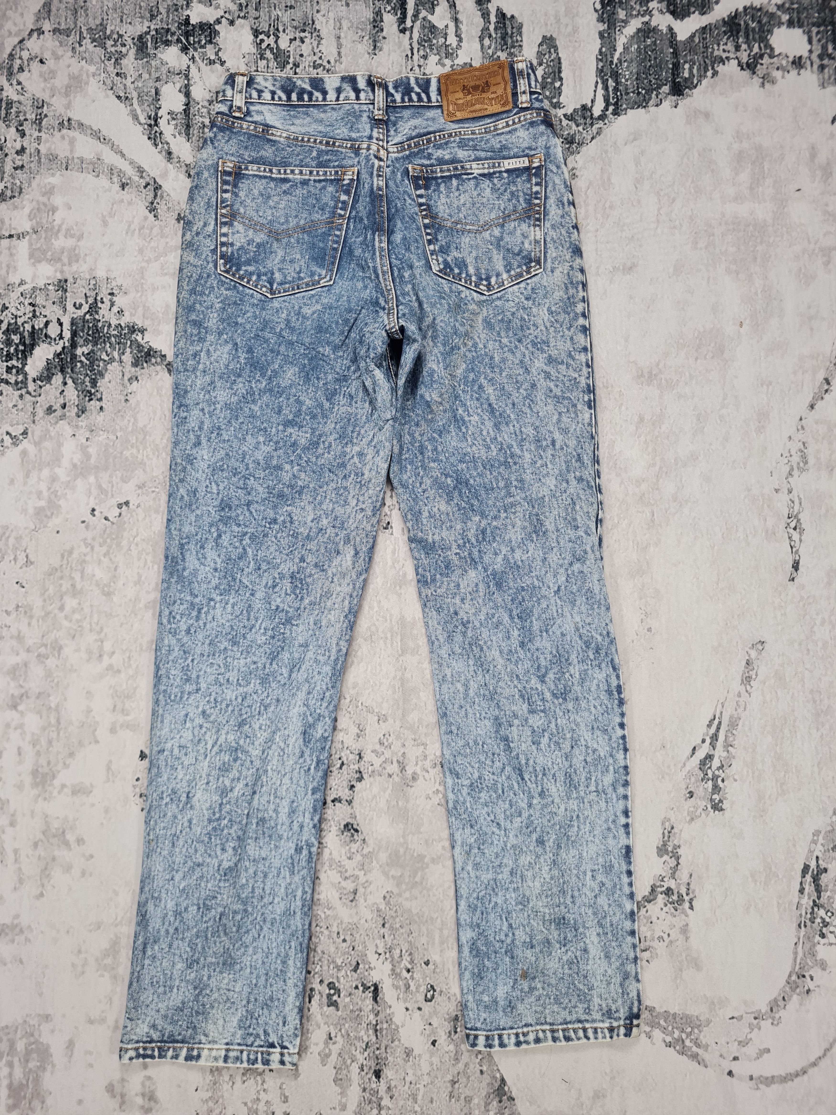 Japanese Brand Vtg Fittz Clothes Stone Wash Carrot Cut 31x32 JB0018 Size US 31 - 2 Thumbnail