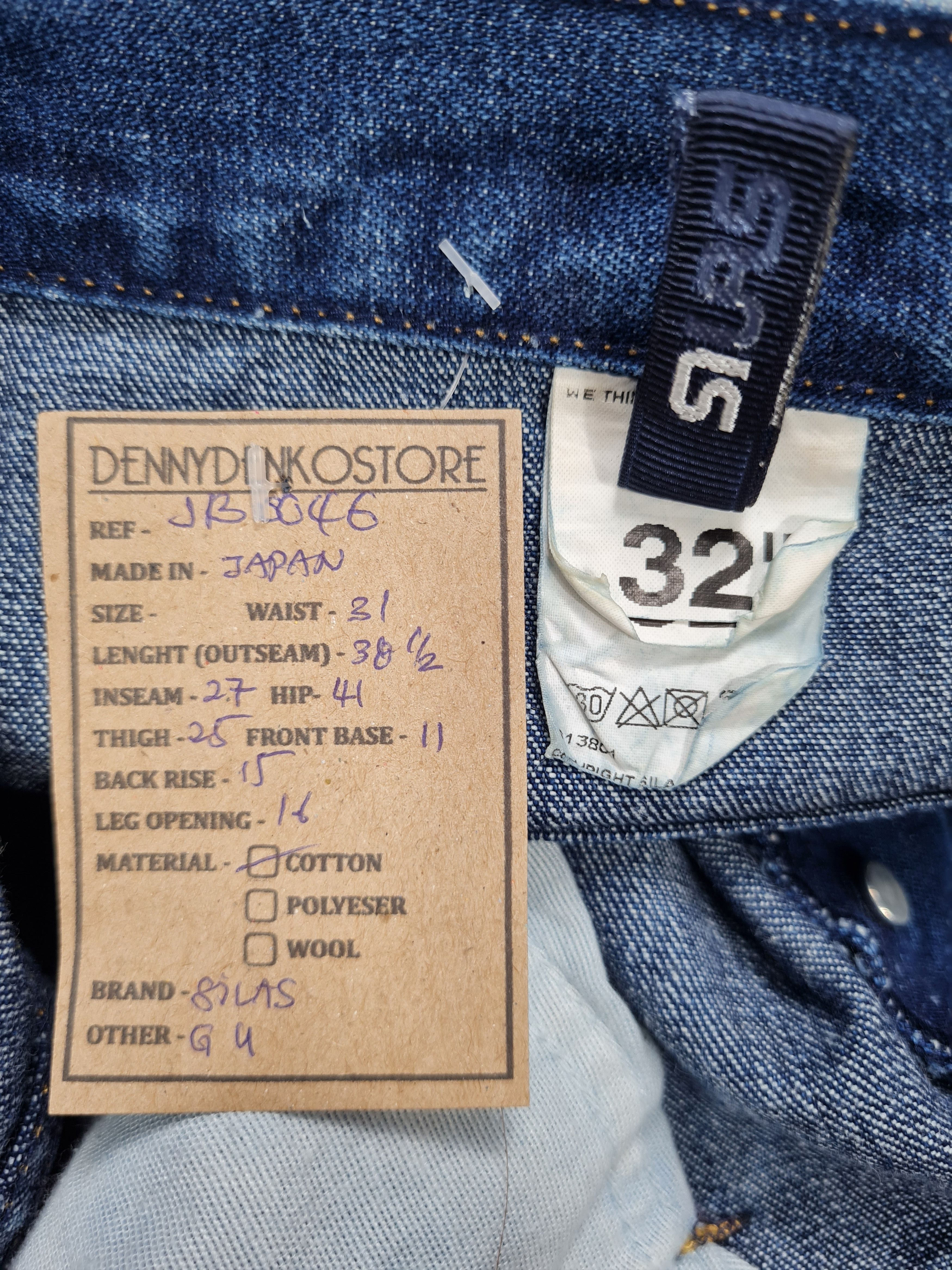 Silas Vintage SILAS Japanese Brand Denim Jeans 31x27 JB0046 Size US 31 - 8 Thumbnail