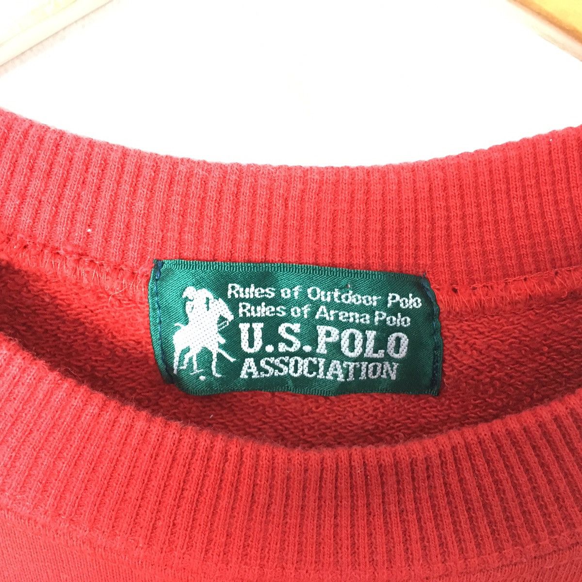 U.S. Polo Assn. U.S POLO ASSOCIATION USA Flag Big Print Red Sweatshirt Size US M / EU 48-50 / 2 - 3 Thumbnail
