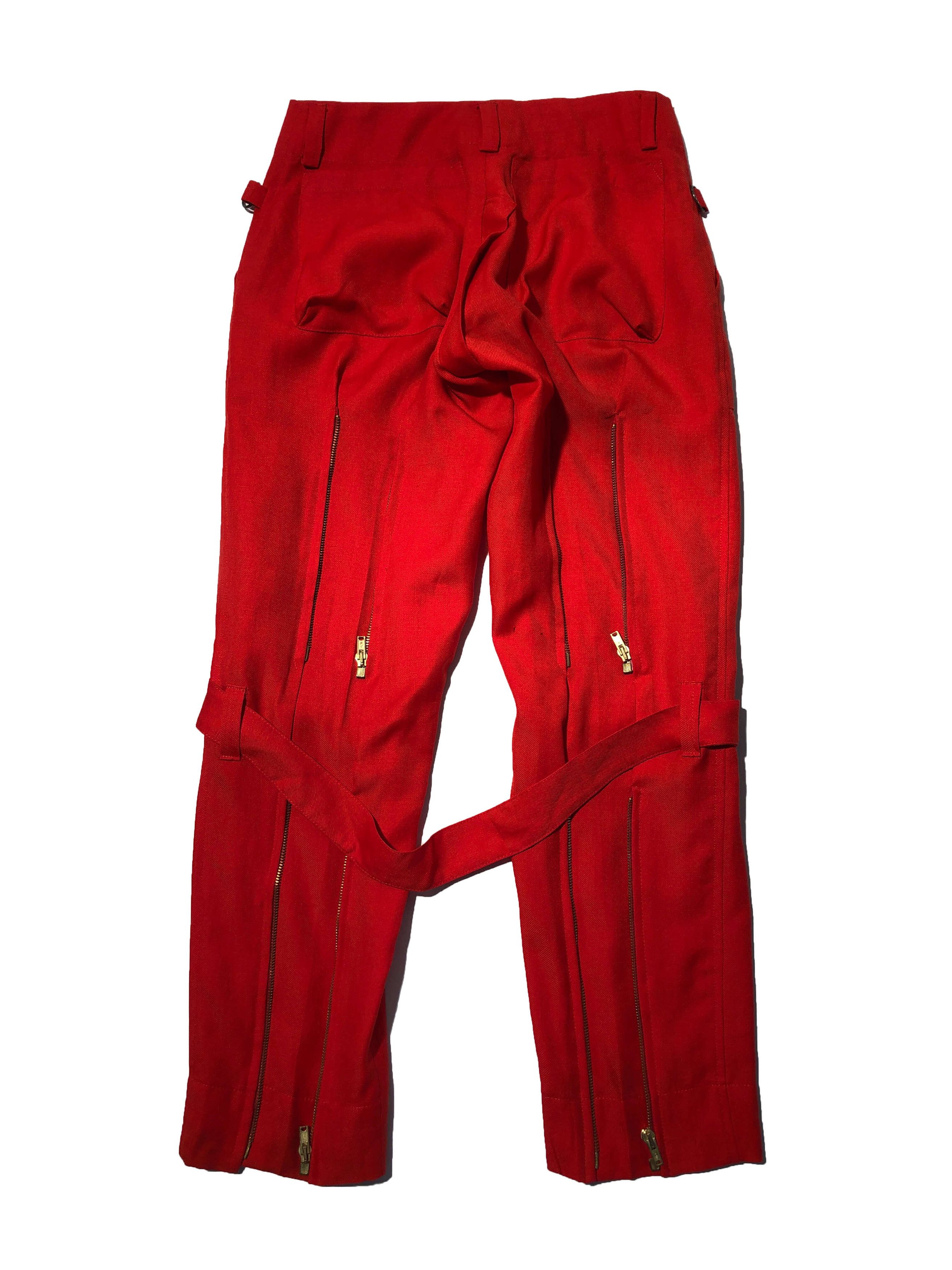 Vivienne Westwood VIVIENNE WESTWOOD early 90s red bondage pants Size US 30 / EU 46 - 7 Thumbnail
