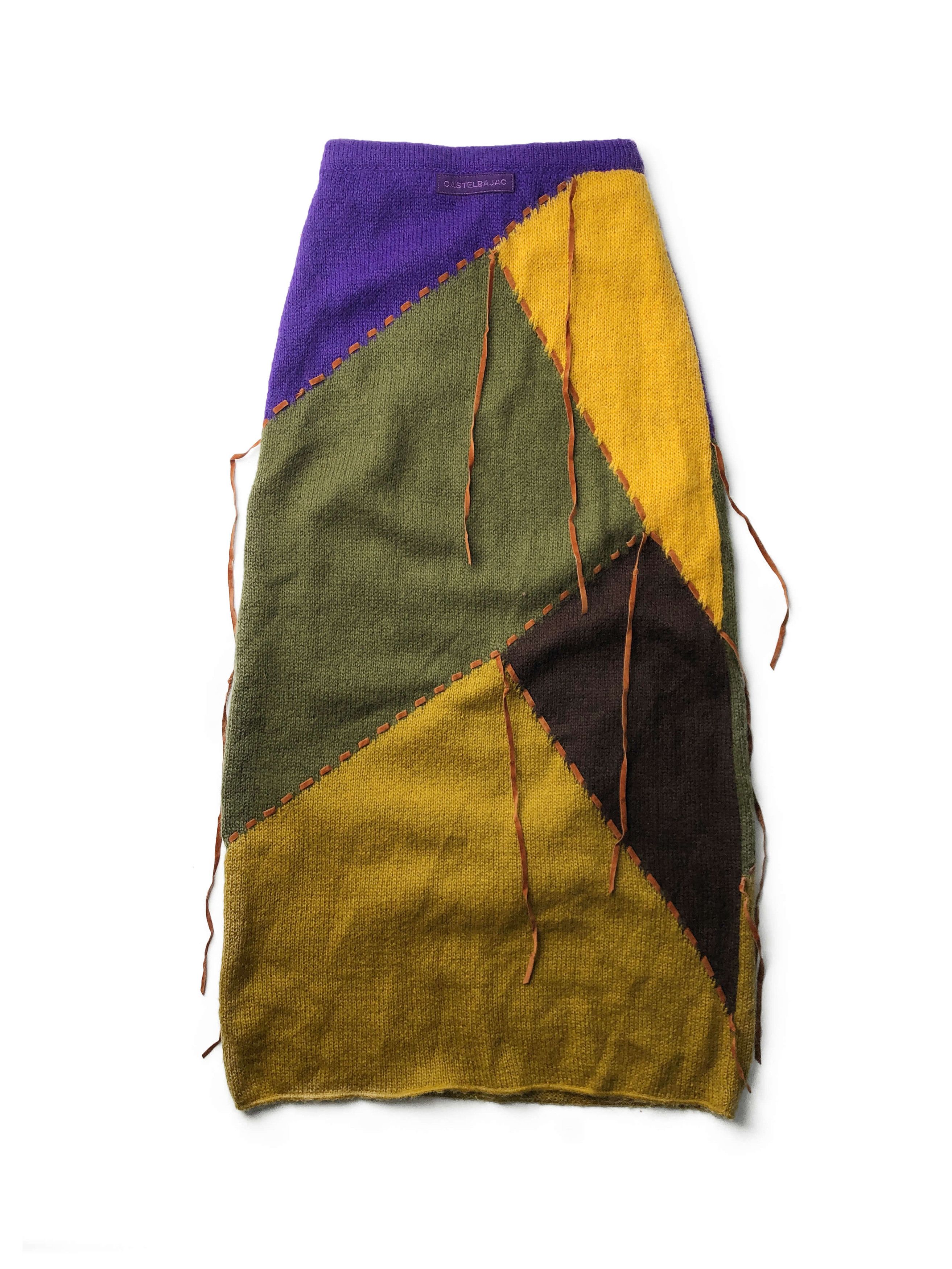 Jean Charles De Castelbajac JC de CASTELBAJAC fringe knit long skirt Size 27" / US 4 / IT 40 - 3 Thumbnail
