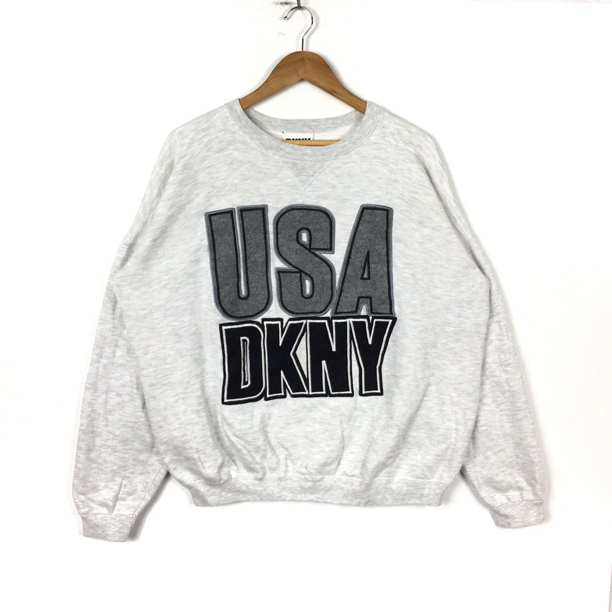 DKNY Vintage 90s DKNY DONNA KARAN New York Embroidered White Size US XXL / EU 58 / 5 - 1 Thumbnail