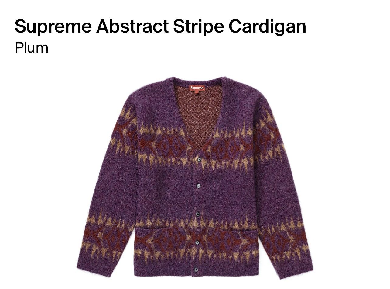 高評価なギフト Supreme Abstract シュプリーム Cardigan Stripe