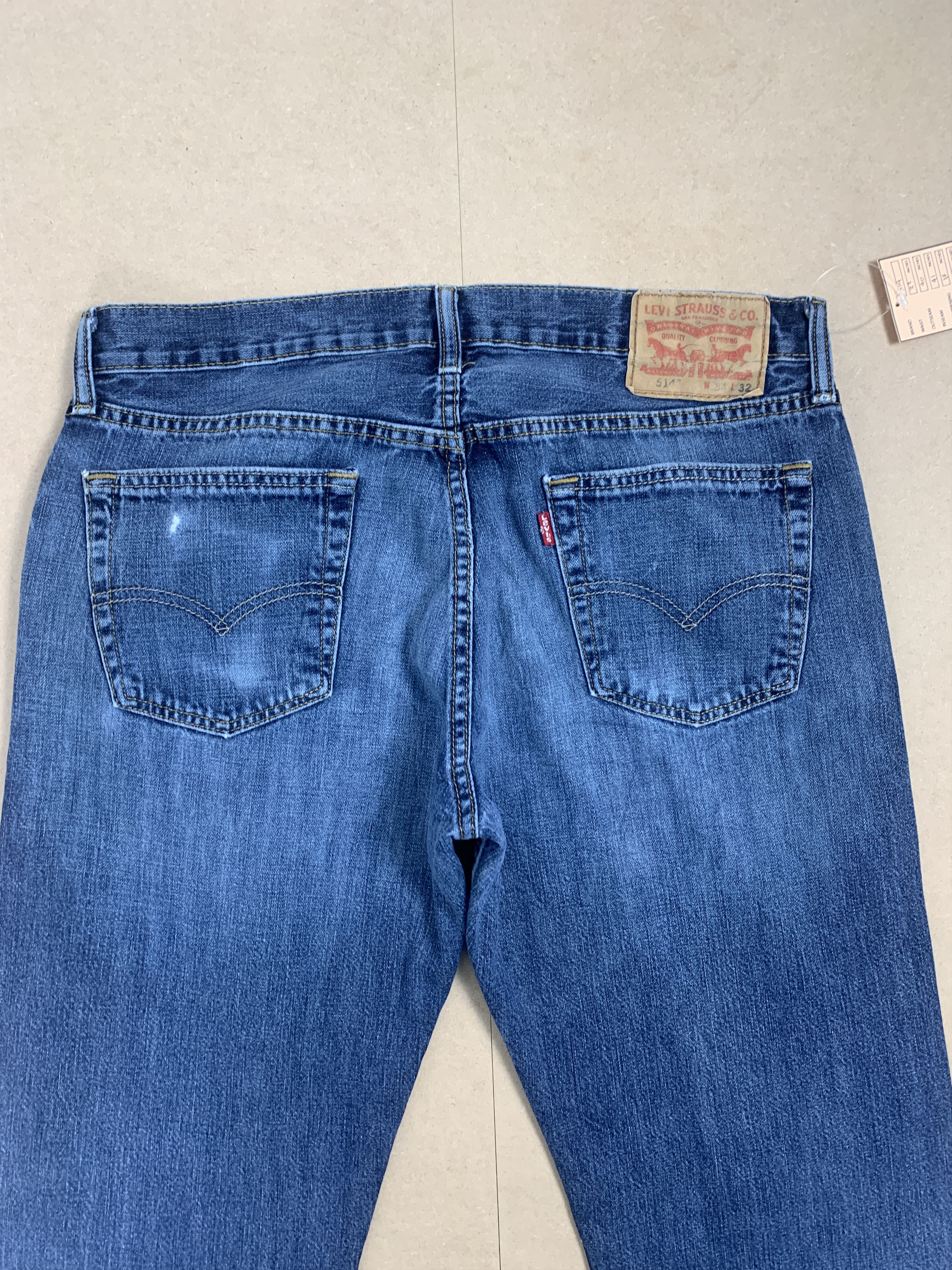Levi's Vintage Levis 514 Straight Cut Faded Blue Jeans Size US 33 - 7 Thumbnail