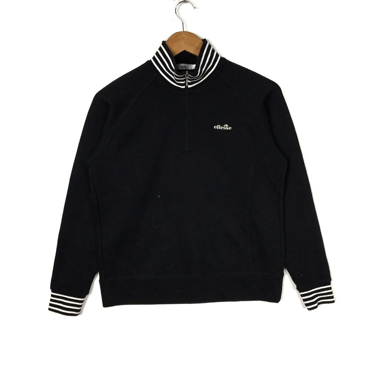 Ellesse ELLESSE SPORT Ringer Half Zipper Tennis Sportswear Black Size US L / EU 52-54 / 3 - 1 Thumbnail