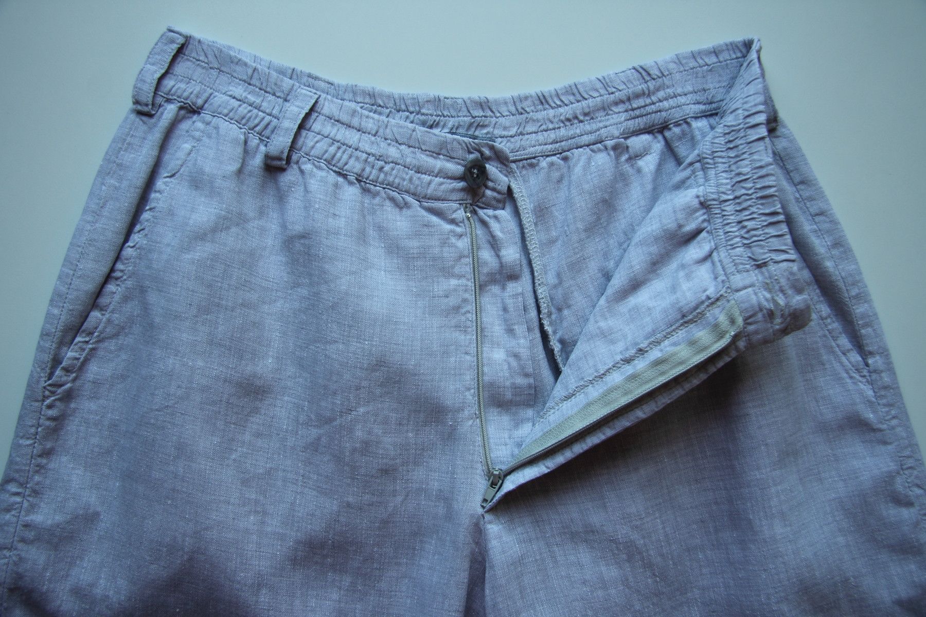 Vintage PURO LINO LINEN SHORTS SIZE M Size US 30 / EU 46 - 4 Thumbnail