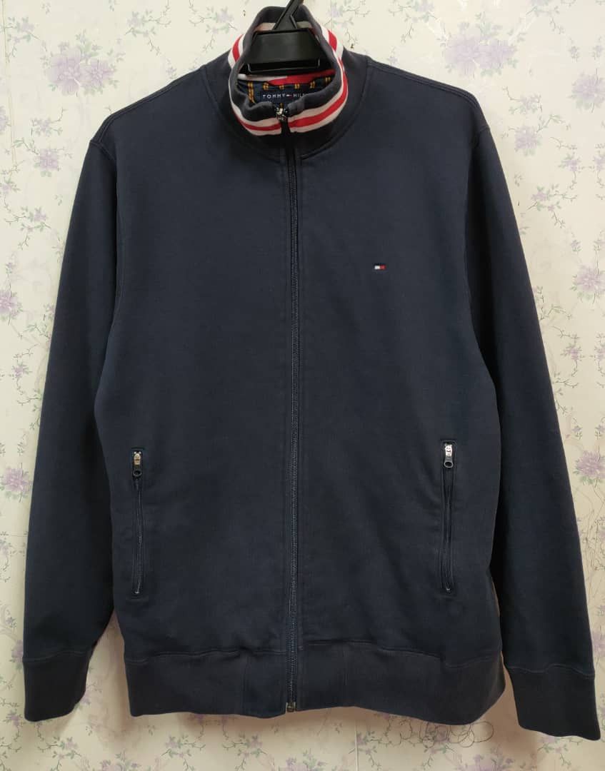 Designer Tommy Hilfiger Zip Up Sweatshirt Size US M / EU 48-50 / 2 - 1 Thumbnail
