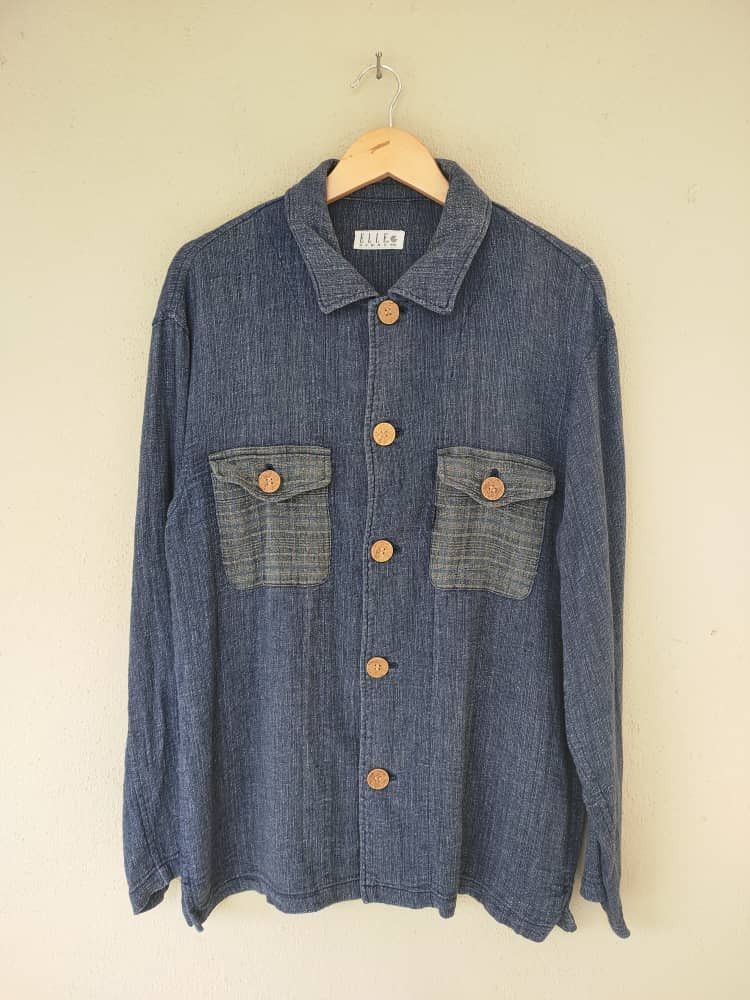 Other Elle Homme Soft Denim Shirt Size US L / EU 52-54 / 3 - 1 Thumbnail