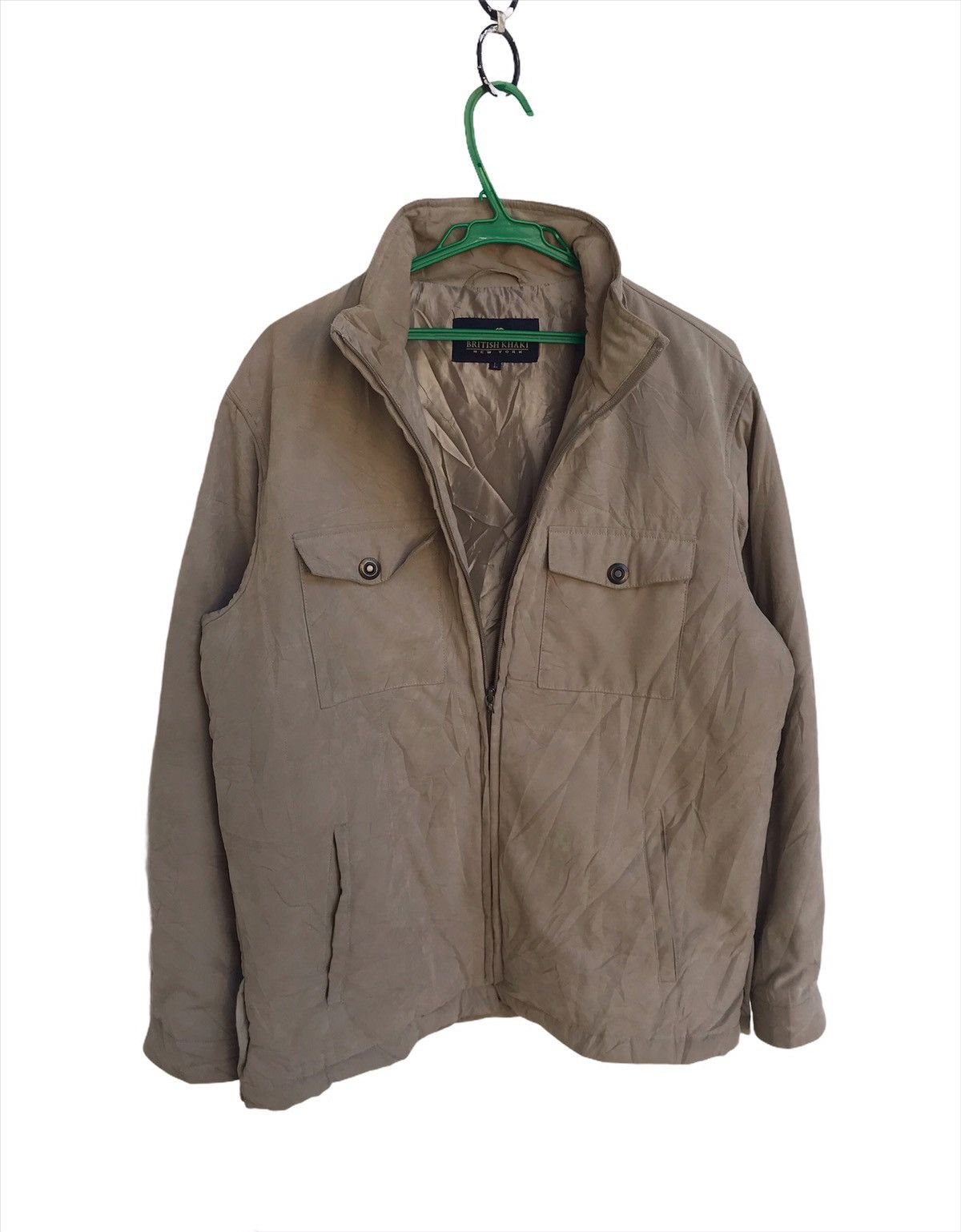 Vintage 🔥British Khaki New York Light Jacket Size US L / EU 52-54 / 3 - 3 Thumbnail
