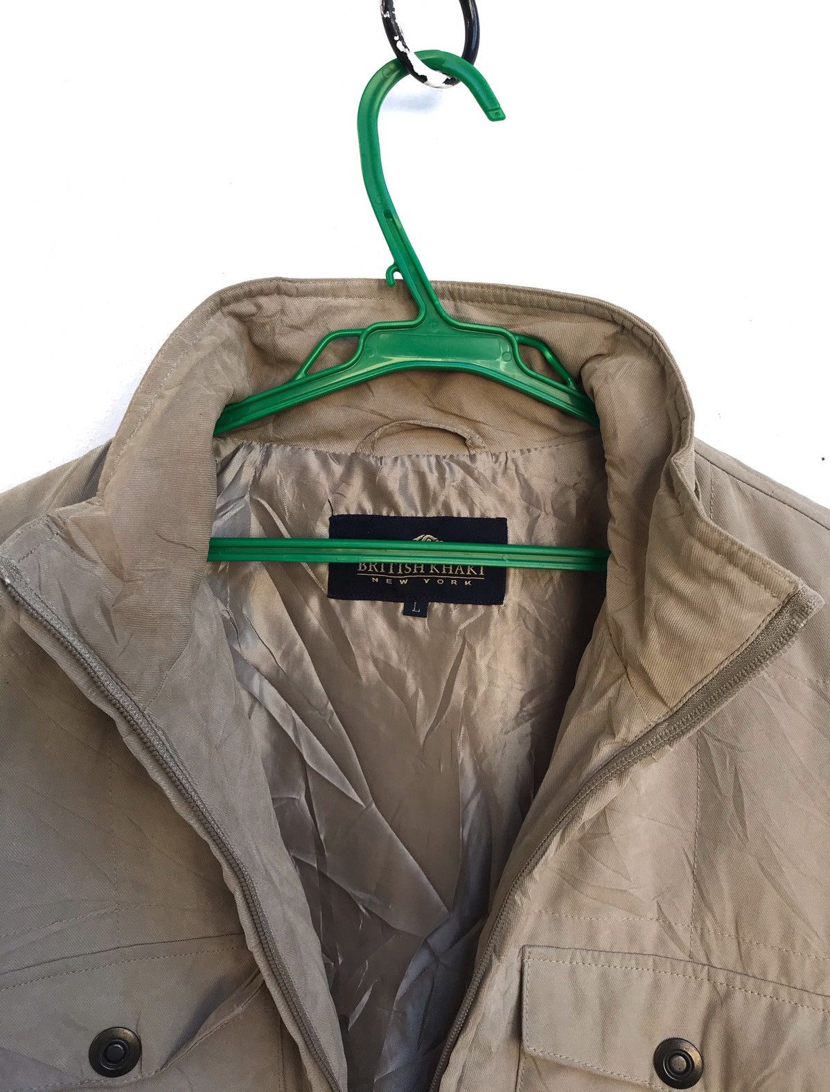 Vintage 🔥British Khaki New York Light Jacket Size US L / EU 52-54 / 3 - 4 Thumbnail
