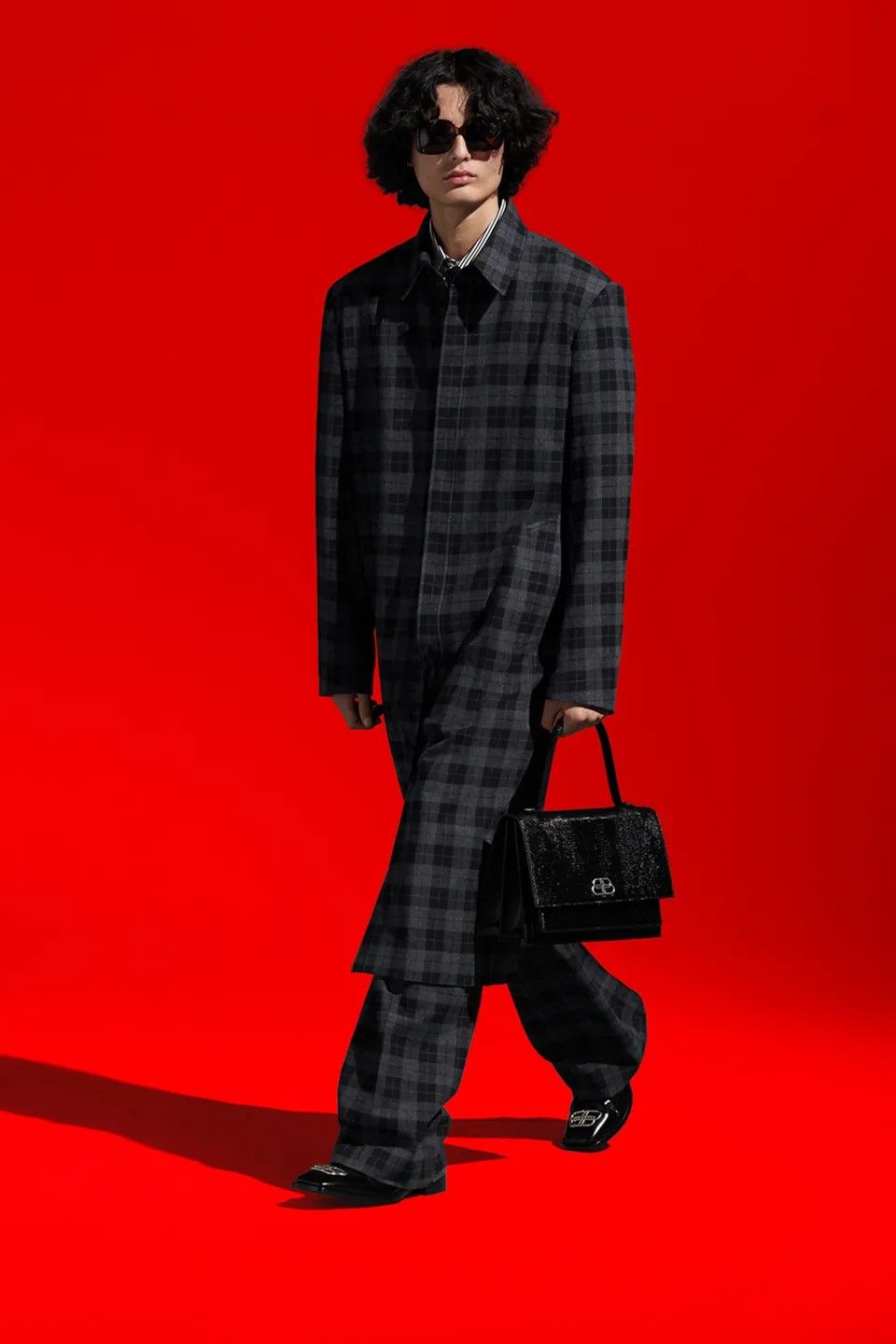Balenciaga Balenciaga RUNWAY Check Coat Size US S / EU 44-46 / 1 - 1 Thumbnail
