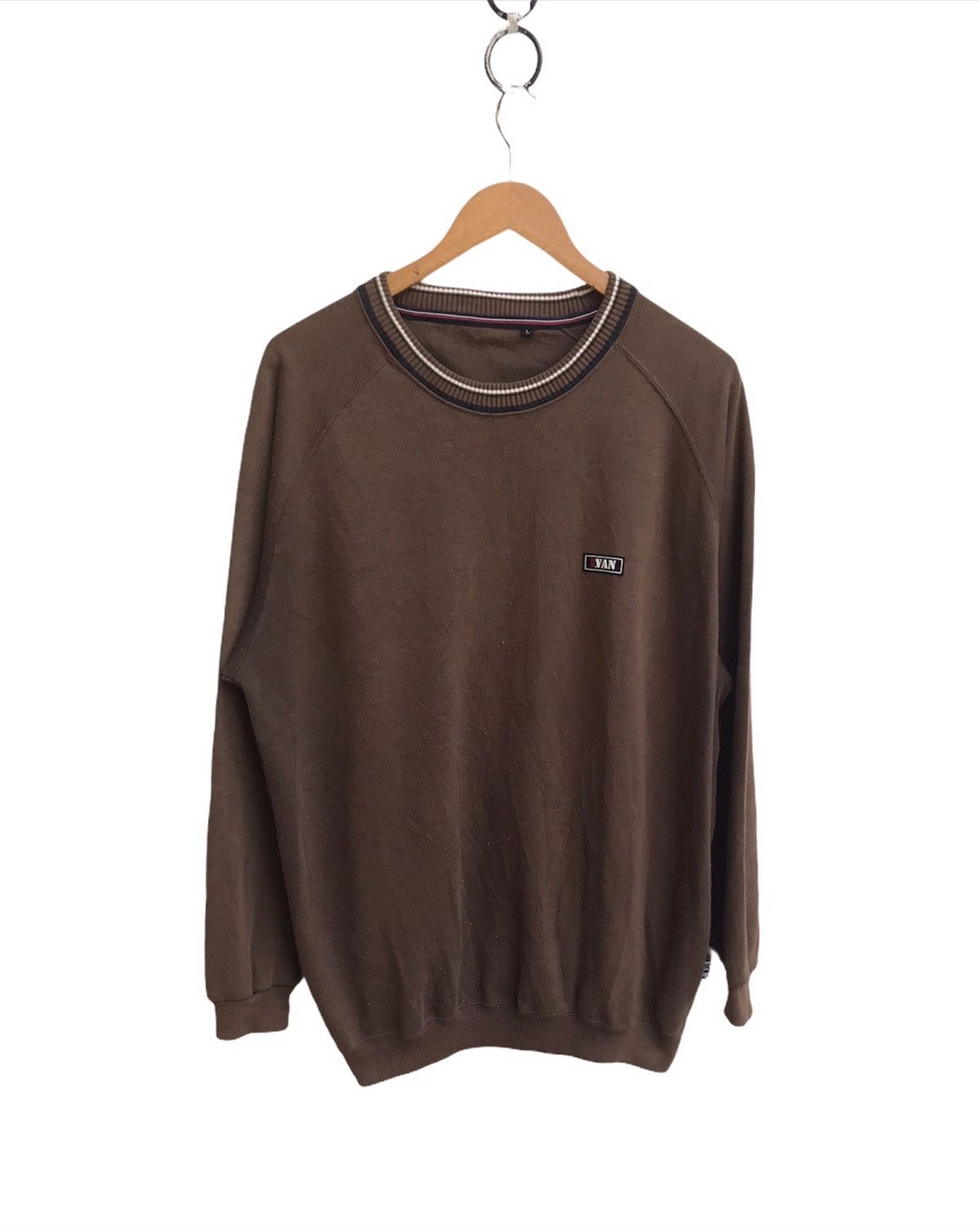 image of Vintage Mr Van Nice Sweaters in Brown, Men's (Size Medium)