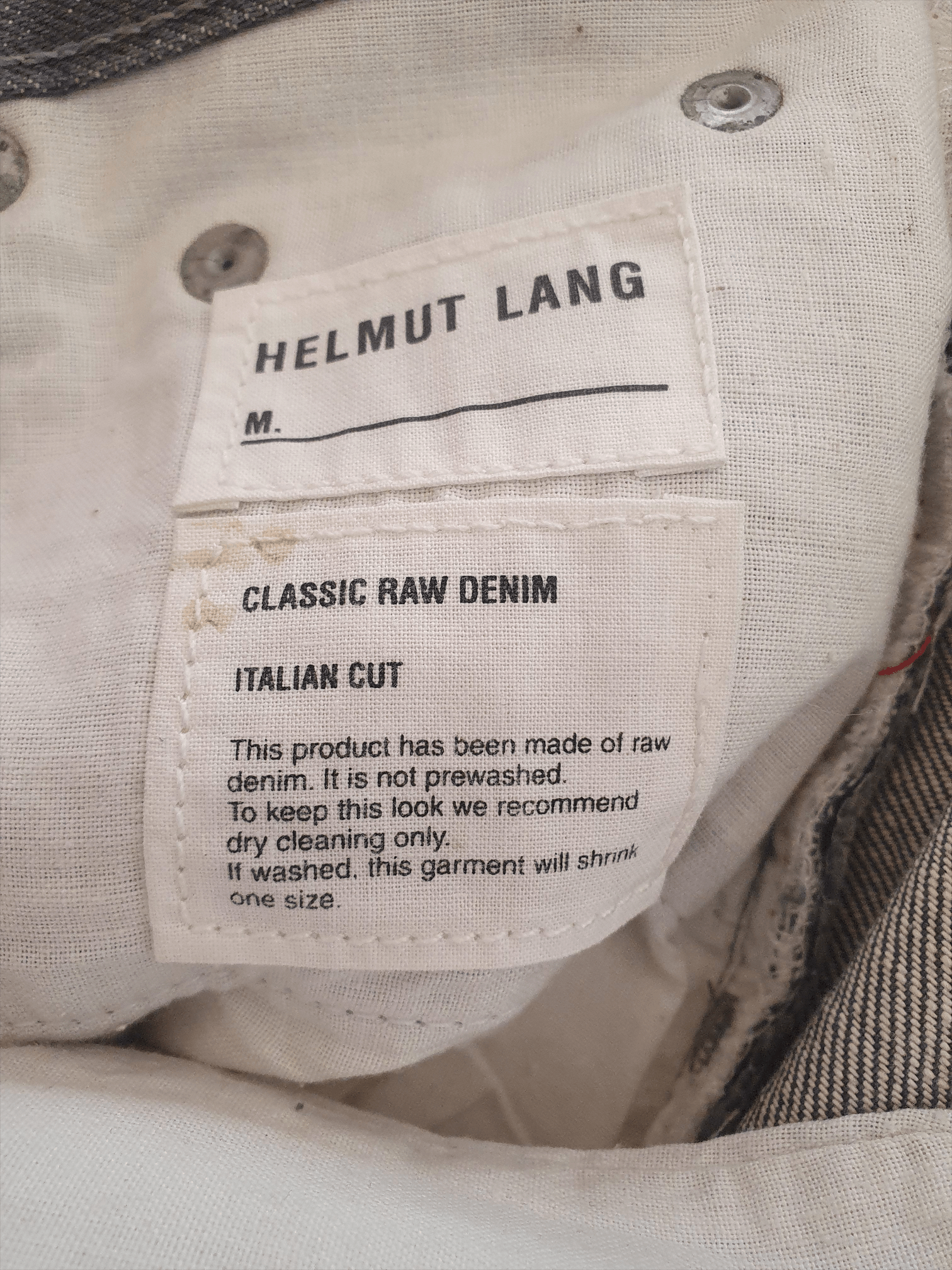 Helmut Lang Archival Classic Raw Denim Size 26" / US 2 / IT 38 - 7 Thumbnail