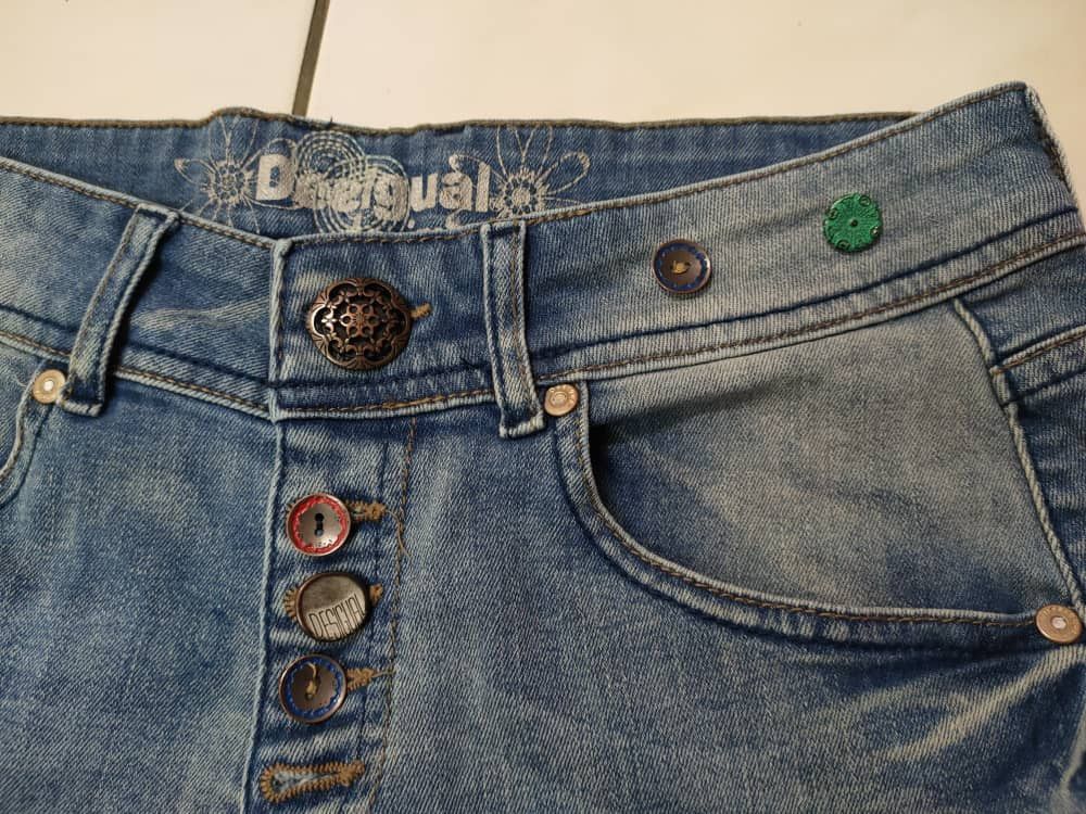 Desigual Rare Desigual Embroidered Denim Size US 28 / EU 44 - 4 Thumbnail