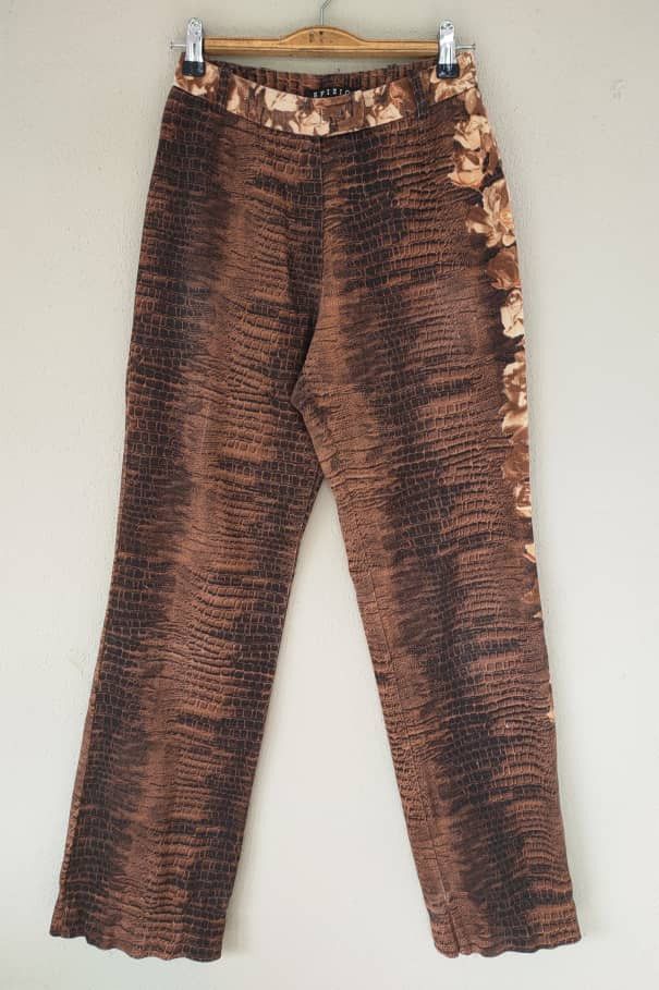 Designer Sfizio Made in Italy Printed Pant Size 23" - 2 Thumbnail