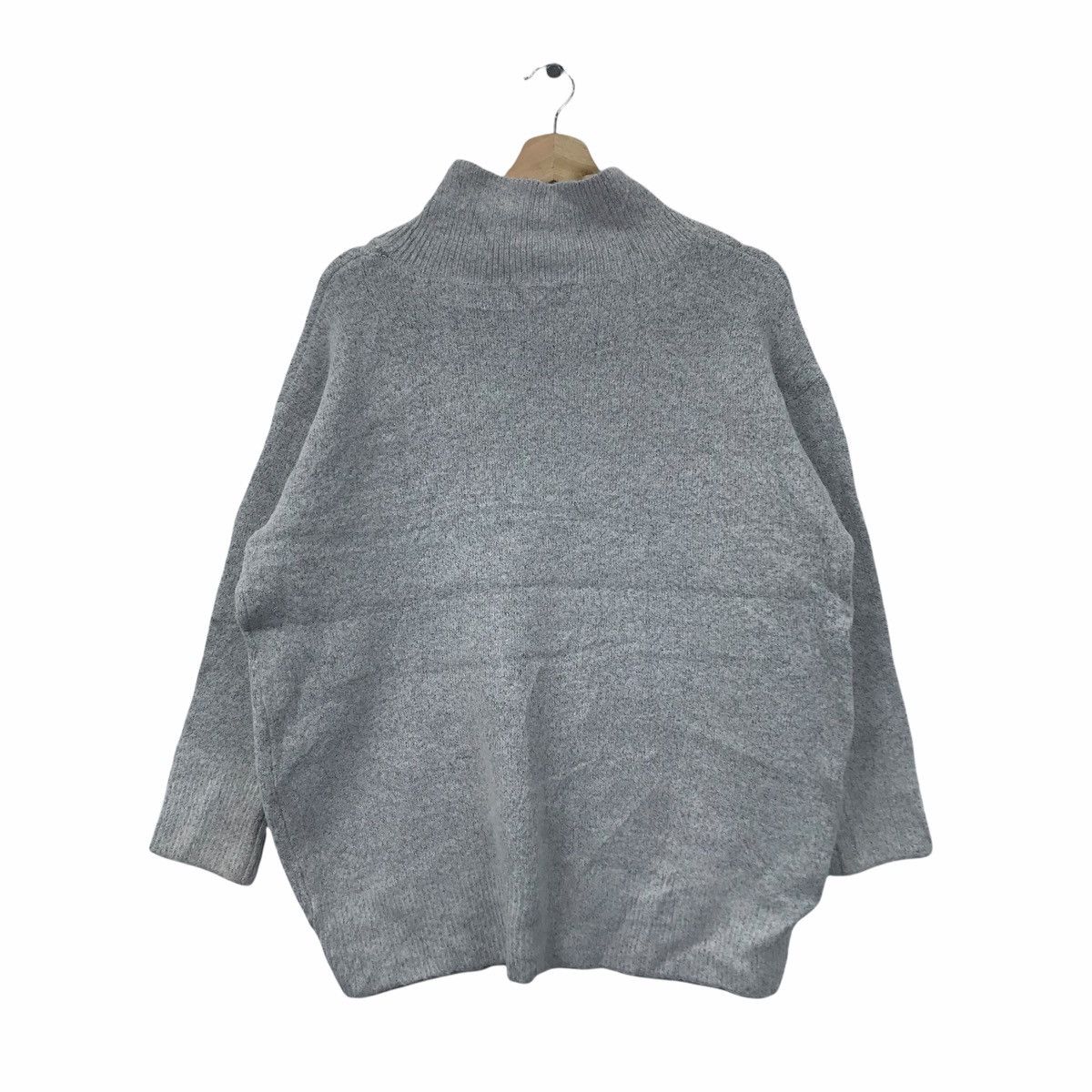 Vintage JEANASIS Japanese Brand Plain Grey Knitwear Sweatshirt Size US L / EU 52-54 / 3 - 2 Thumbnail