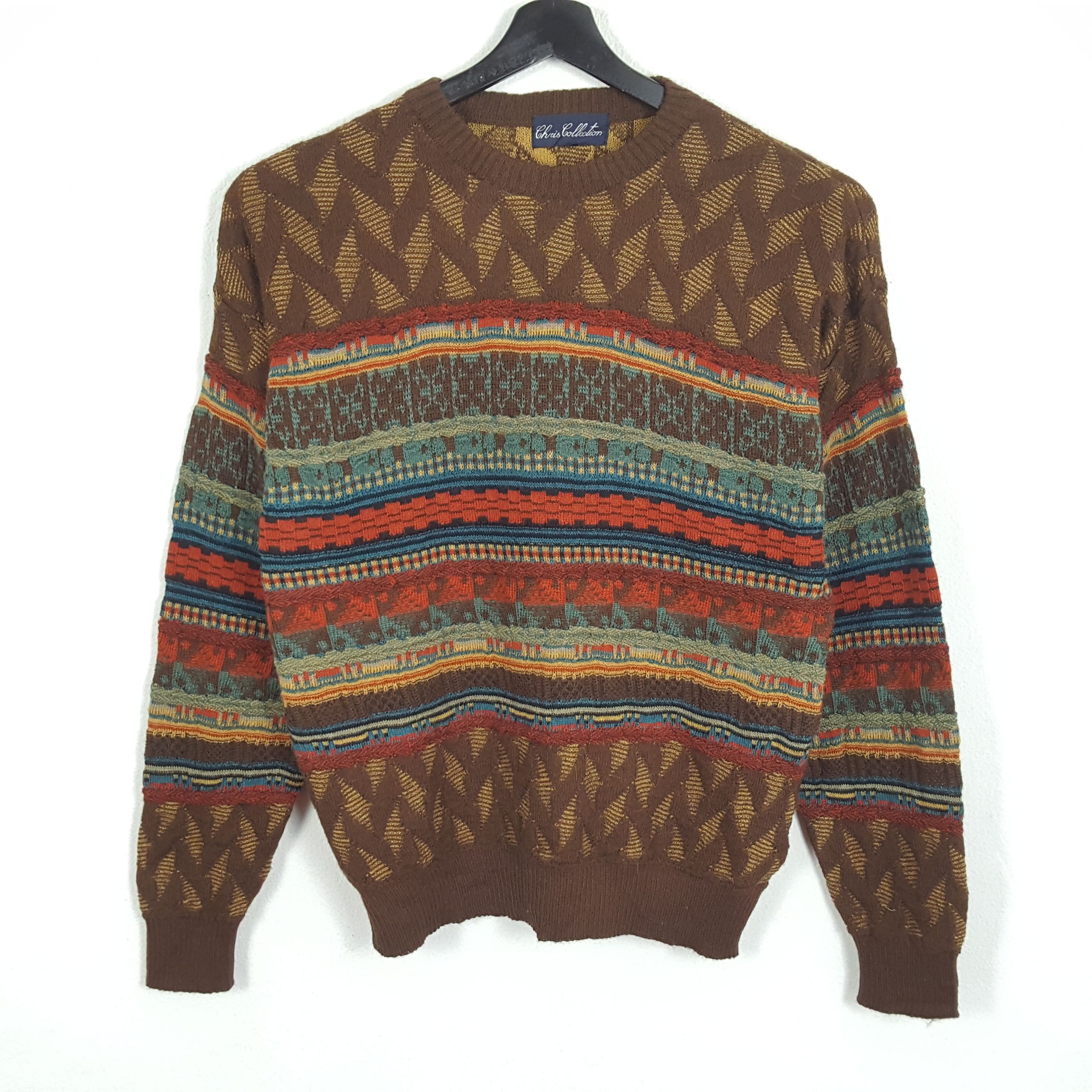 Coogi × Vintage CHRIS COLLECTION Stripes Coogi Style Knitwear Size US M / EU 48-50 / 2 - 1 Thumbnail