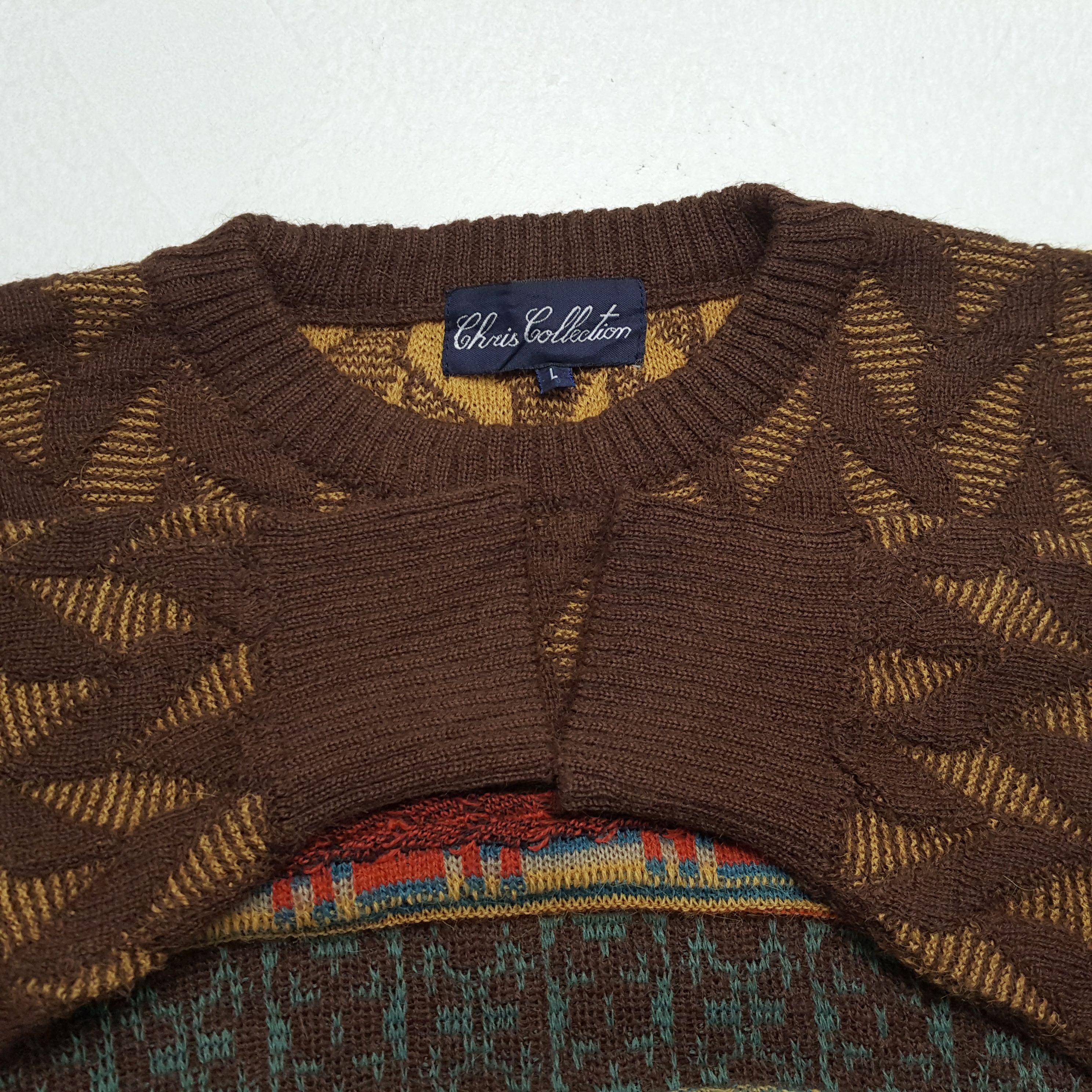 Coogi × Vintage CHRIS COLLECTION Stripes Coogi Style Knitwear Size US M / EU 48-50 / 2 - 8 Thumbnail