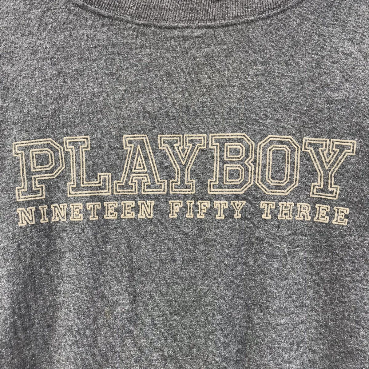 Playboy PLAYBOY Nineteen Fifty Three Magazine Grey Sweatshirt Size US L / EU 52-54 / 3 - 3 Thumbnail