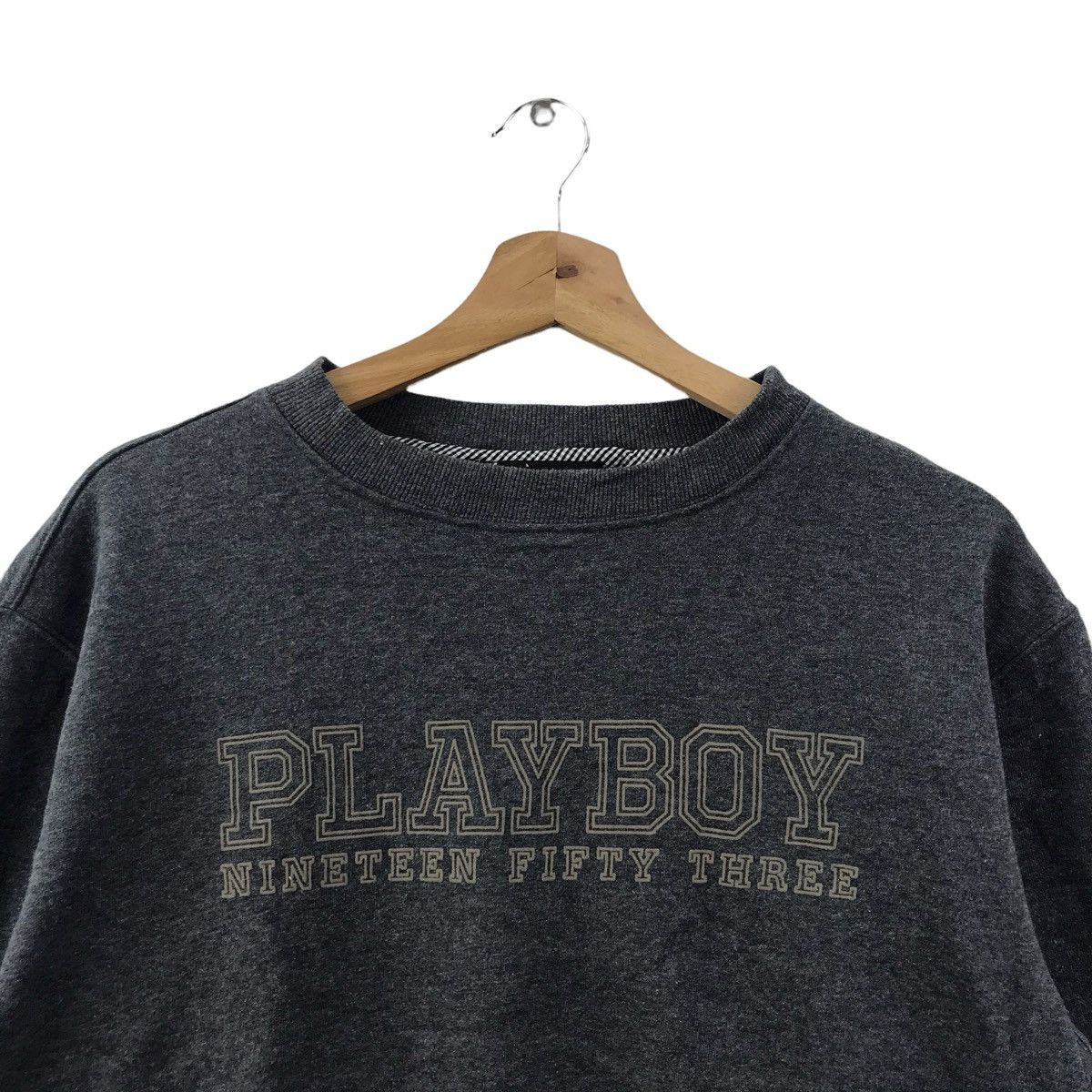 Playboy PLAYBOY Nineteen Fifty Three Magazine Grey Sweatshirt Size US L / EU 52-54 / 3 - 2 Thumbnail