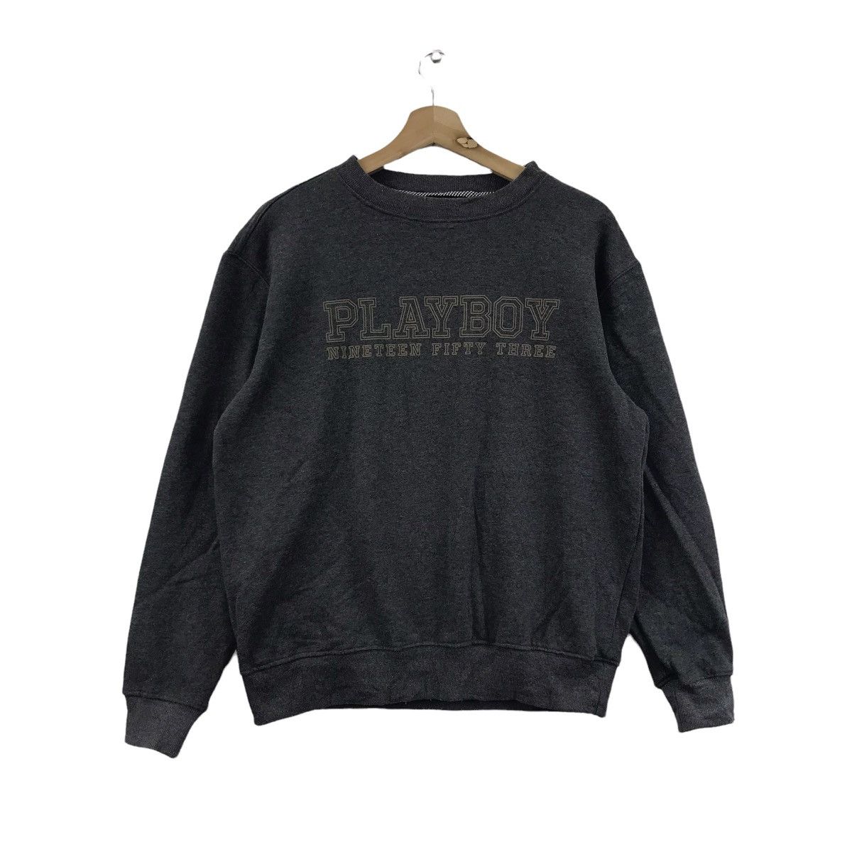 Playboy PLAYBOY Nineteen Fifty Three Magazine Grey Sweatshirt Size US L / EU 52-54 / 3 - 1 Thumbnail