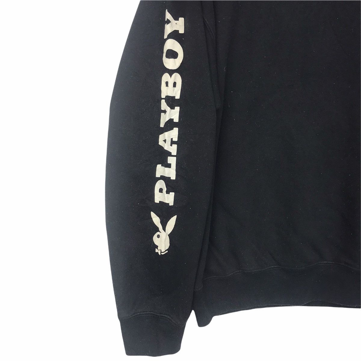 Playboy Vintage PLAYBOY BIG BUNNY Black Sweatshirt Size US L / EU 52-54 / 3 - 3 Thumbnail