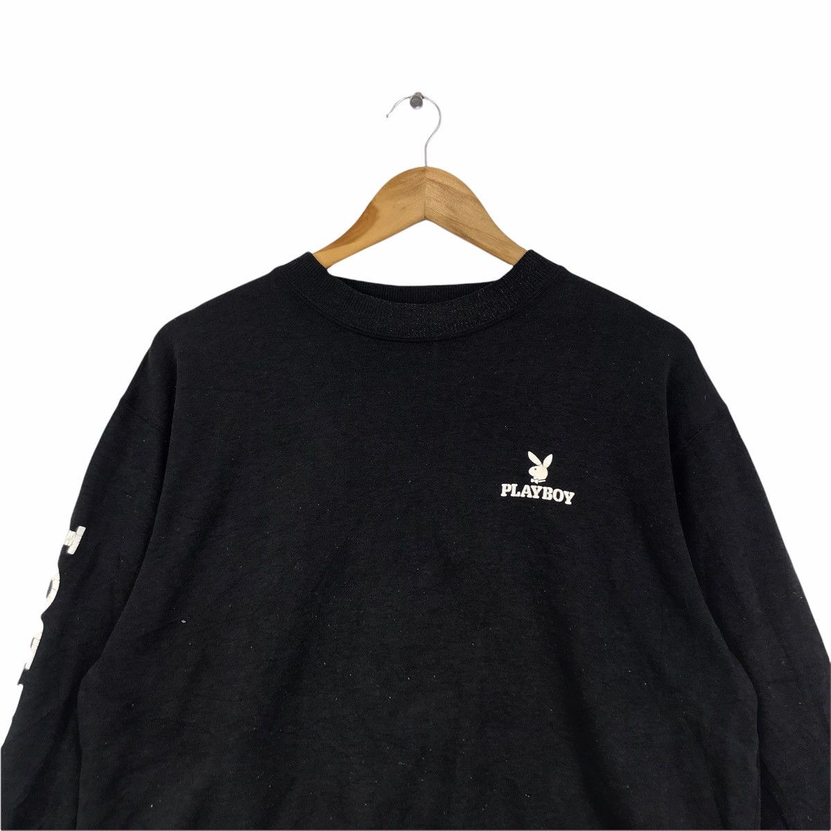 Playboy Vintage PLAYBOY BIG BUNNY Black Sweatshirt Size US M / EU 48-50 / 2 - 3 Thumbnail