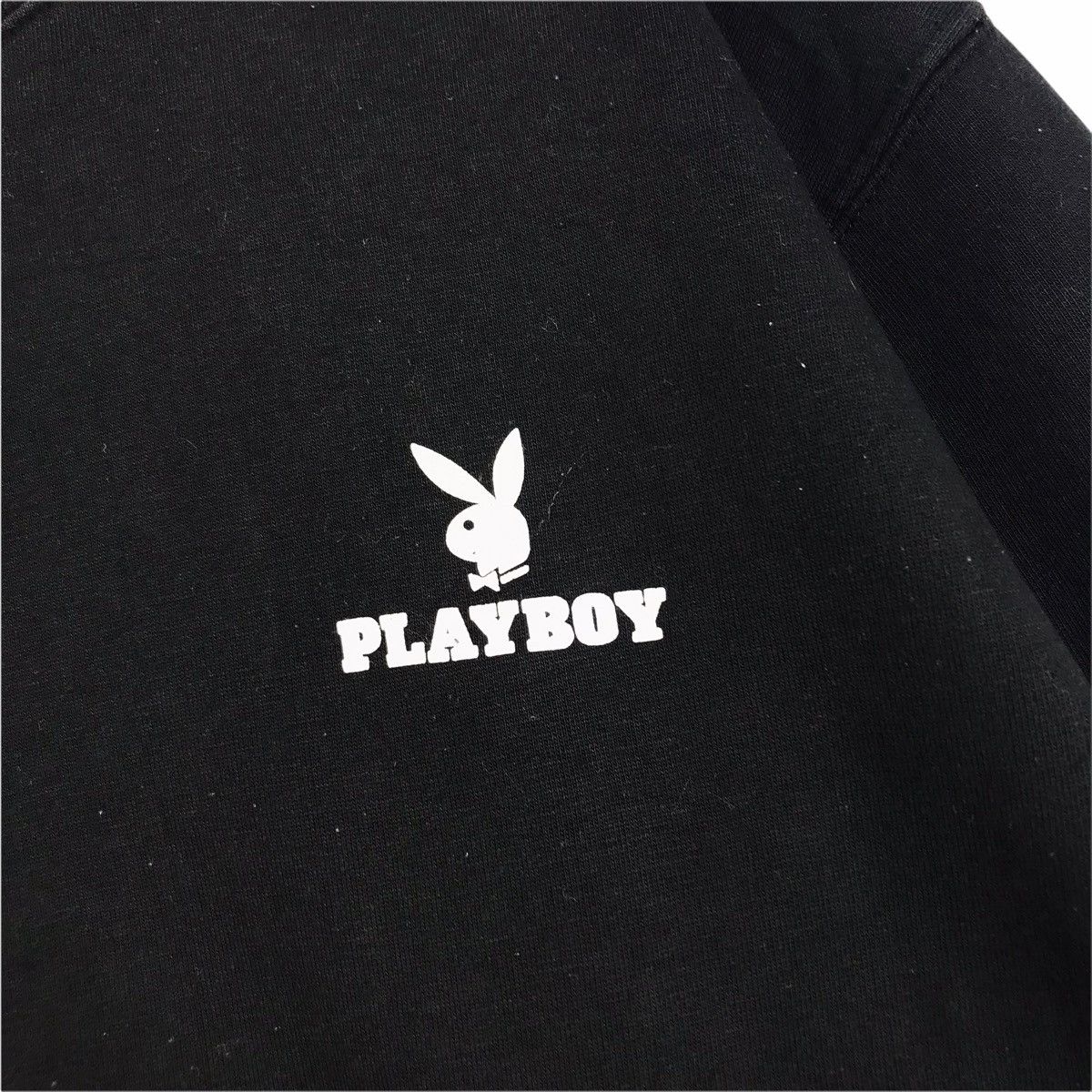 Playboy Vintage 90s PLAYBOY BIG BUNNY Black Sweatshirt Size US L / EU 52-54 / 3 - 4 Thumbnail