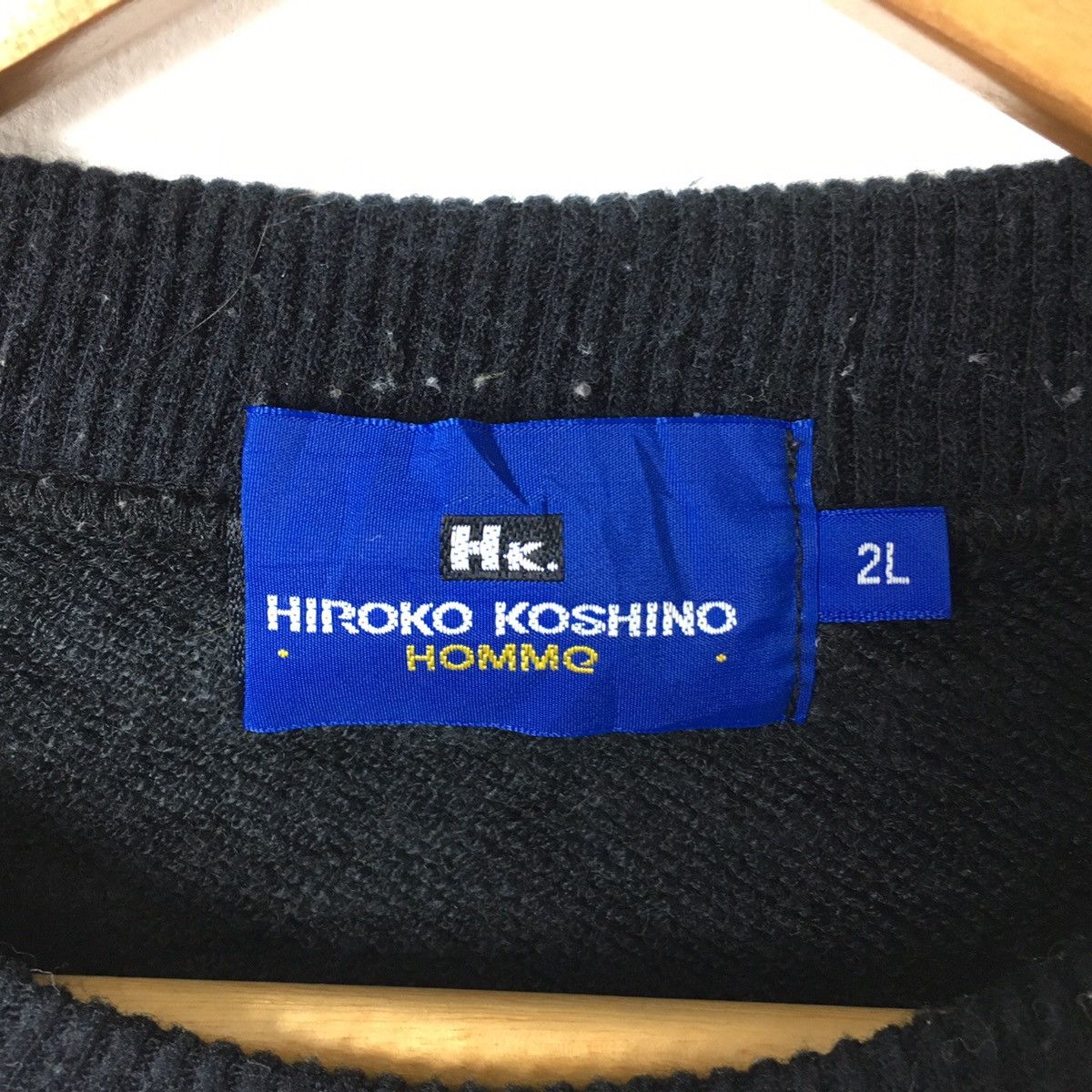 Hiroko Koshino Homme HIROKO KOSHINO HOMME Japanese Brand Black Sweatshirt Size US XXL / EU 58 / 5 - 3 Thumbnail
