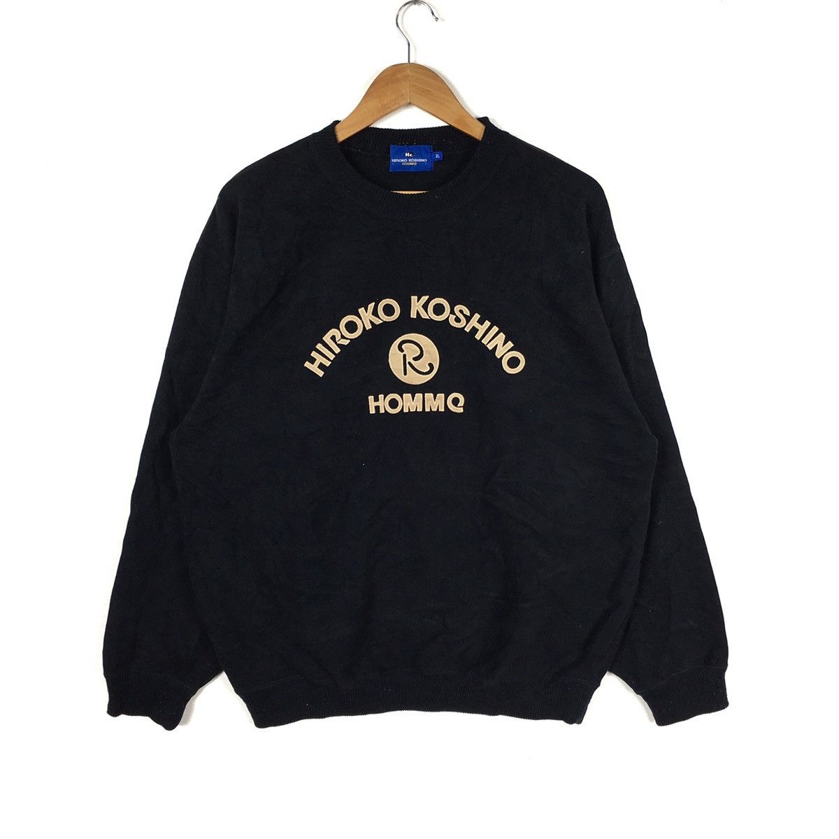 Hiroko Koshino Homme HIROKO KOSHINO HOMME Japanese Brand Black Sweatshirt Size US XXL / EU 58 / 5 - 1 Thumbnail