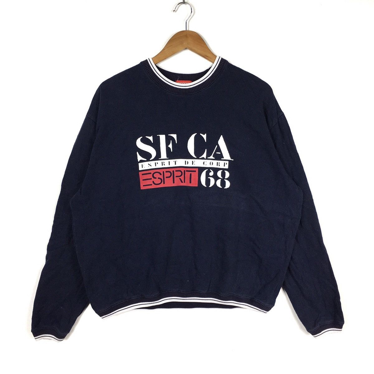 Esprit ESPRIT DE CORP Sf Ca #68 Sport Blue Sweatshirt Size US XL / EU 56 / 4 - 1 Thumbnail