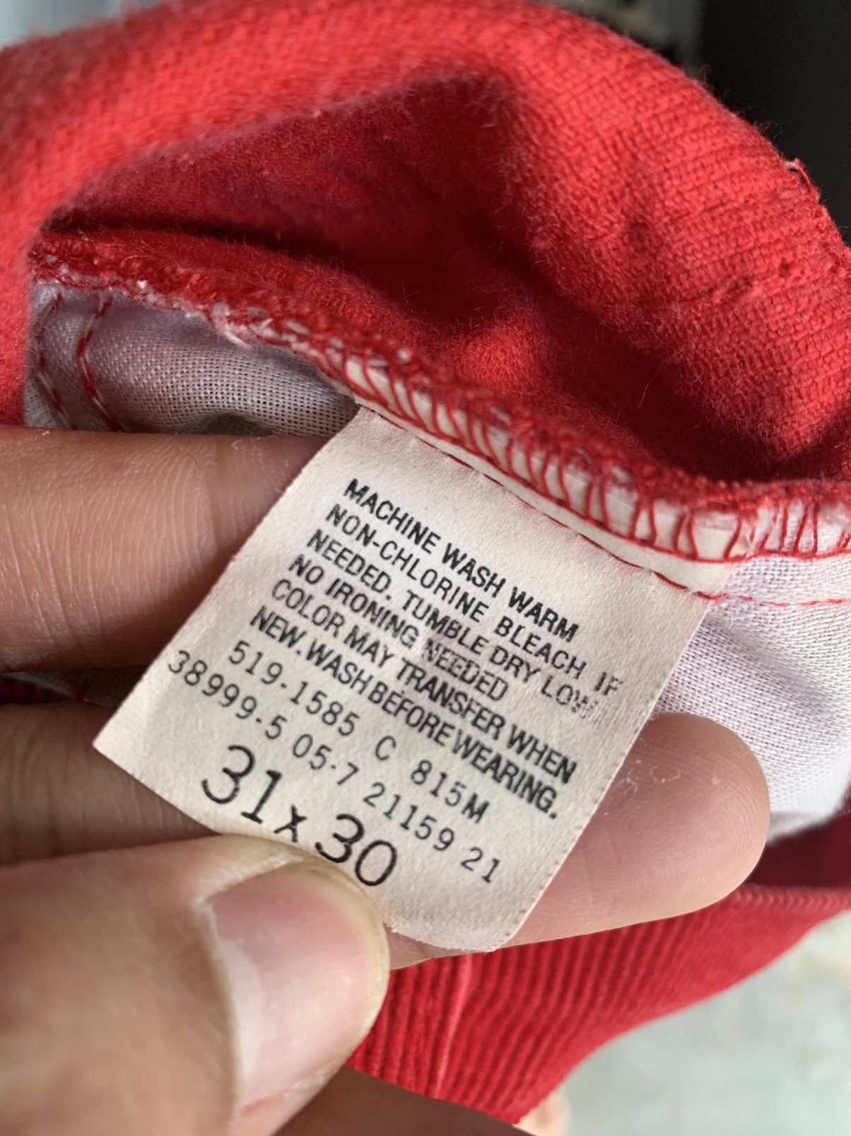 Levi's Vintage 80s Levis Red Corduroy Pant Size US 30 / EU 46 - 8 Thumbnail