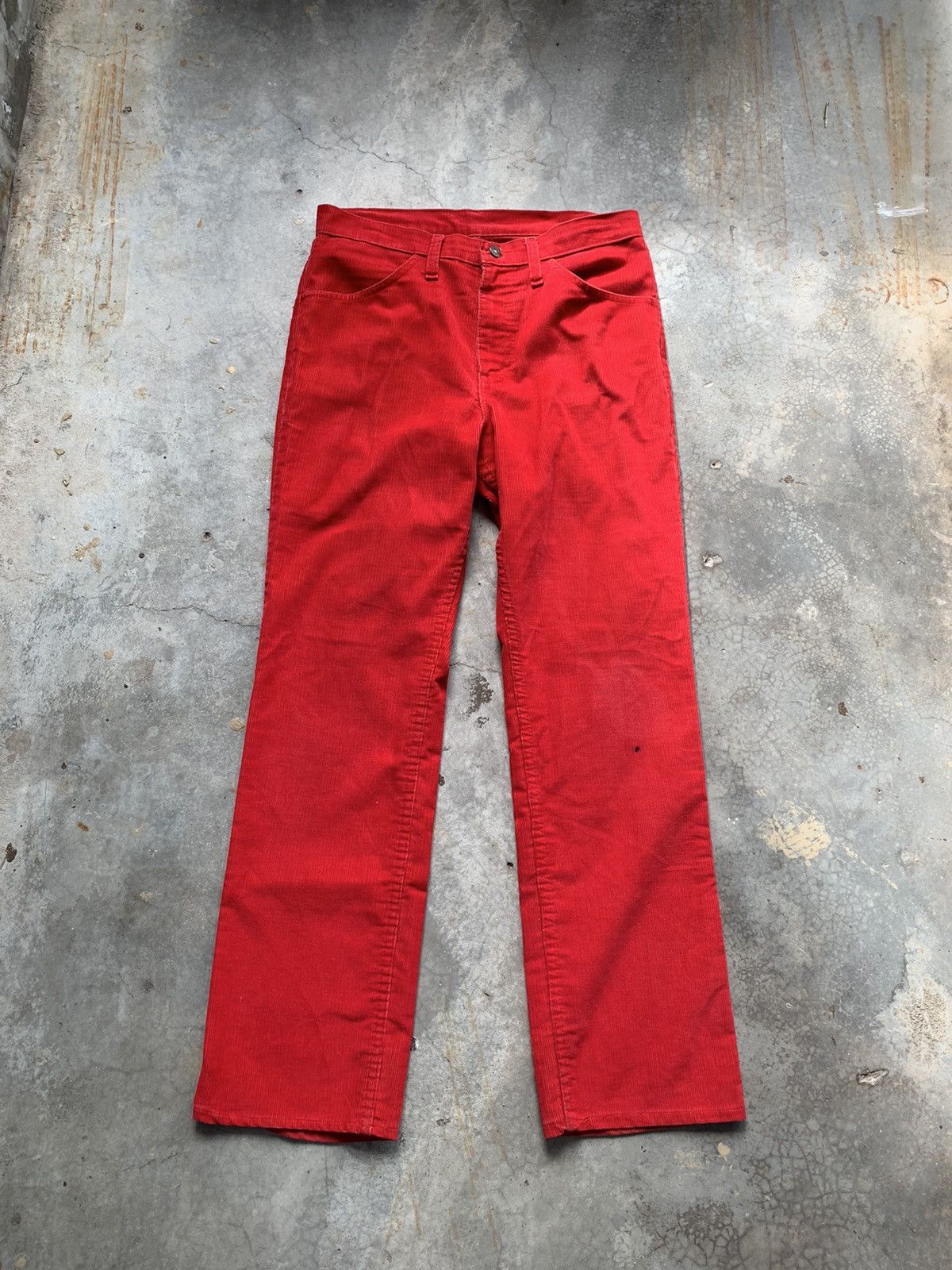 Vintage 80s Levis Red Corduroy Pant