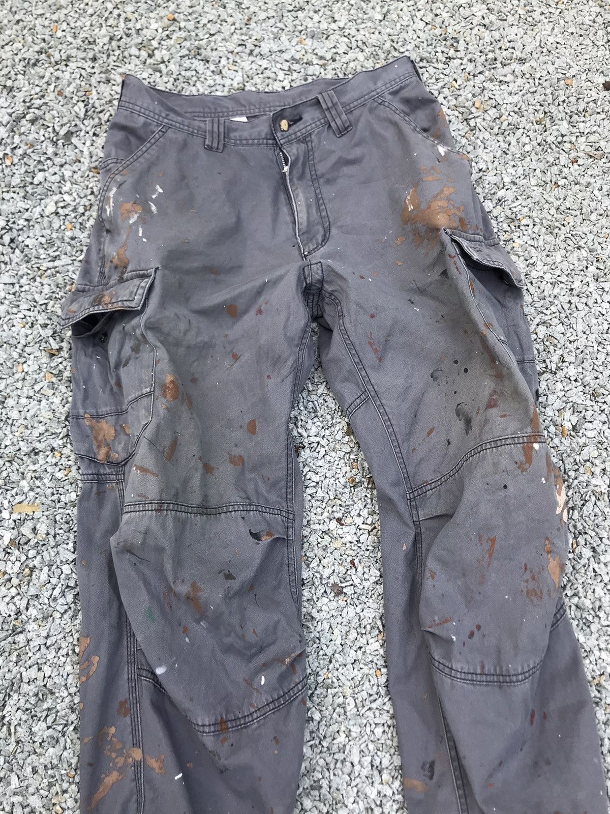 Vintage Thrashed Faded painter Parachute Cargo Pant painter pant Size US 29 - 3 Thumbnail