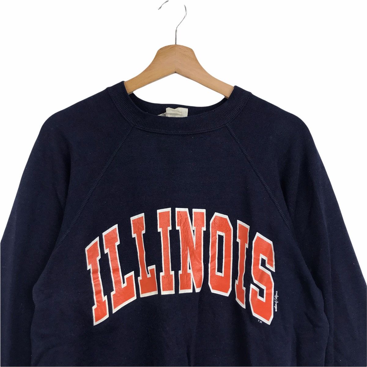 Japanese Brand Vintage 90s UNIVERSITY Of ILLINOIS Graduate Blue sweatshirt Size US L / EU 52-54 / 3 - 3 Thumbnail