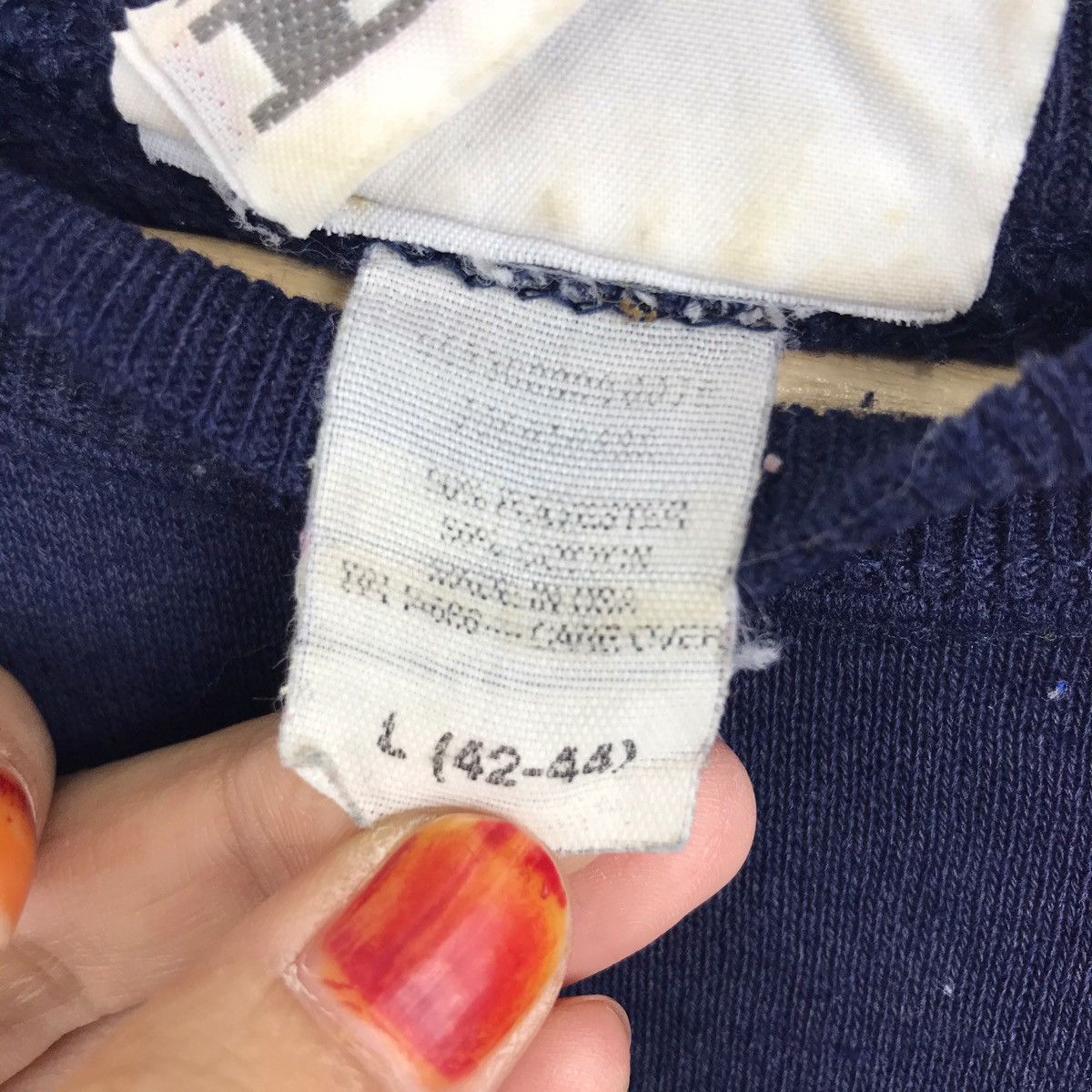 Japanese Brand Vintage 90s UNIVERSITY Of ILLINOIS Graduate Blue sweatshirt Size US L / EU 52-54 / 3 - 5 Thumbnail