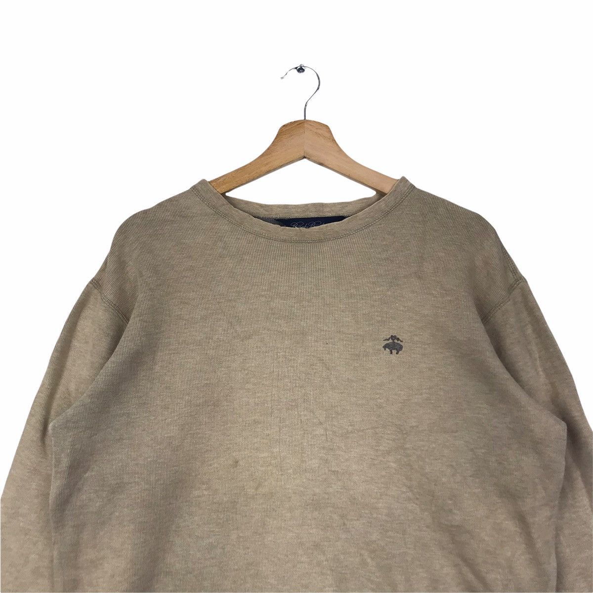 Brooks Brothers BROOKS BROTHER Small Logo Sand Sweatshirt Size US S / EU 44-46 / 1 - 3 Thumbnail