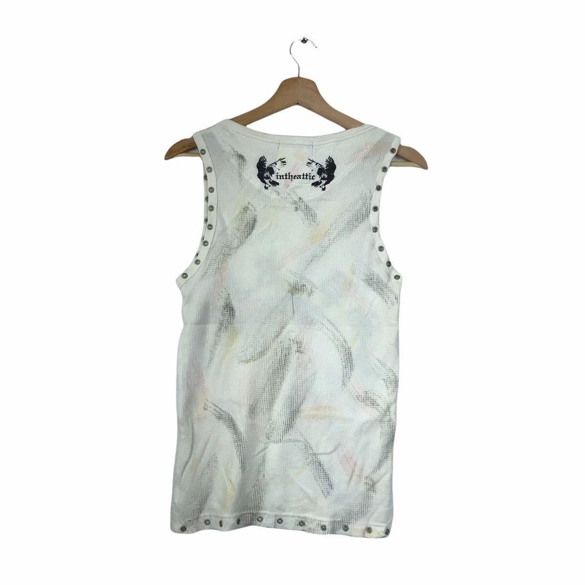 Japanese Brand IN THE ATTIC Spirit Japanese Brand White Tank Shirt Size US M / EU 48-50 / 2 - 2 Thumbnail