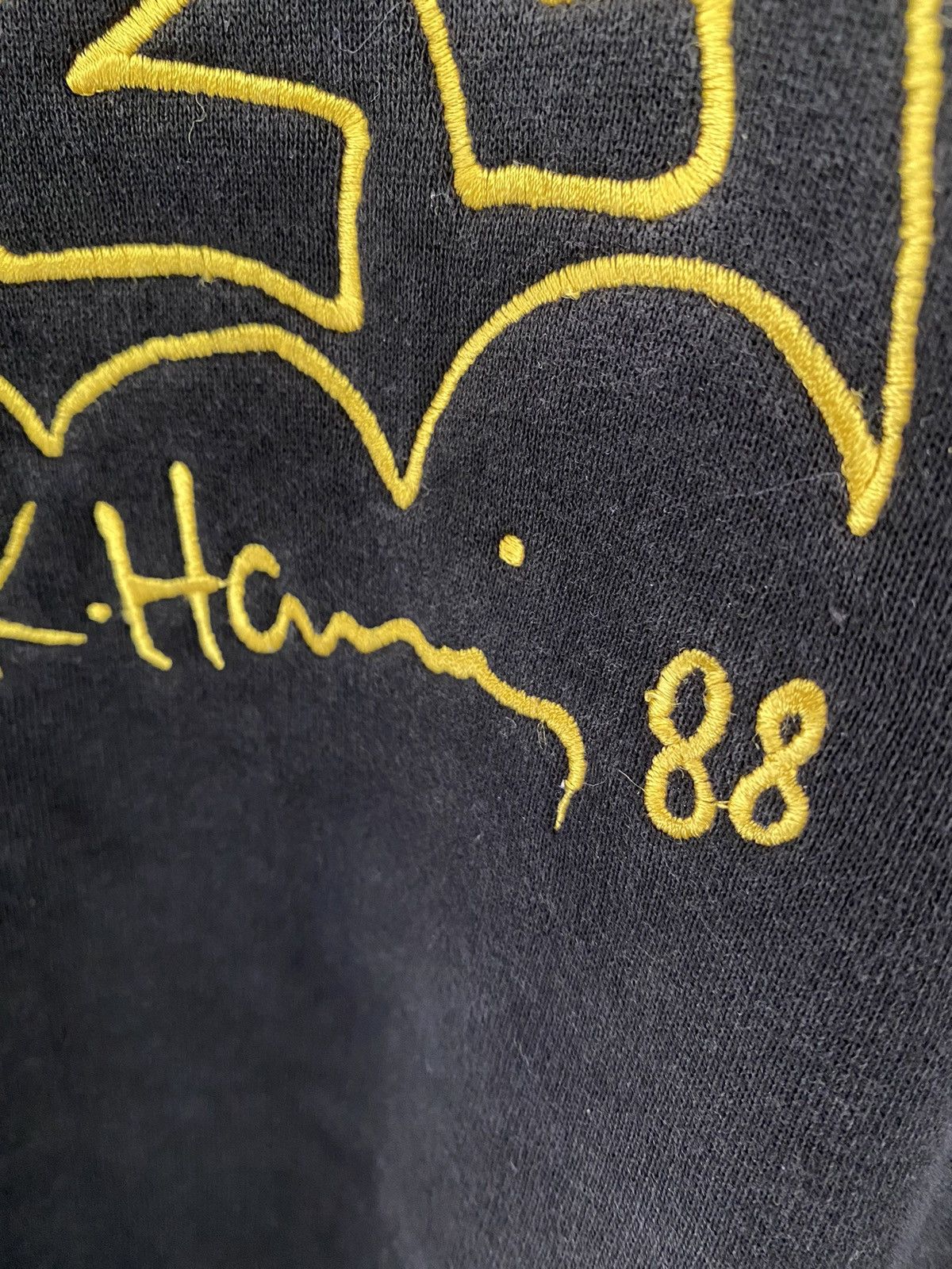 Haze Vtg 90s Haze X K.Haring Bat sweatshirt Size US XL / EU 56 / 4 - 5 Thumbnail
