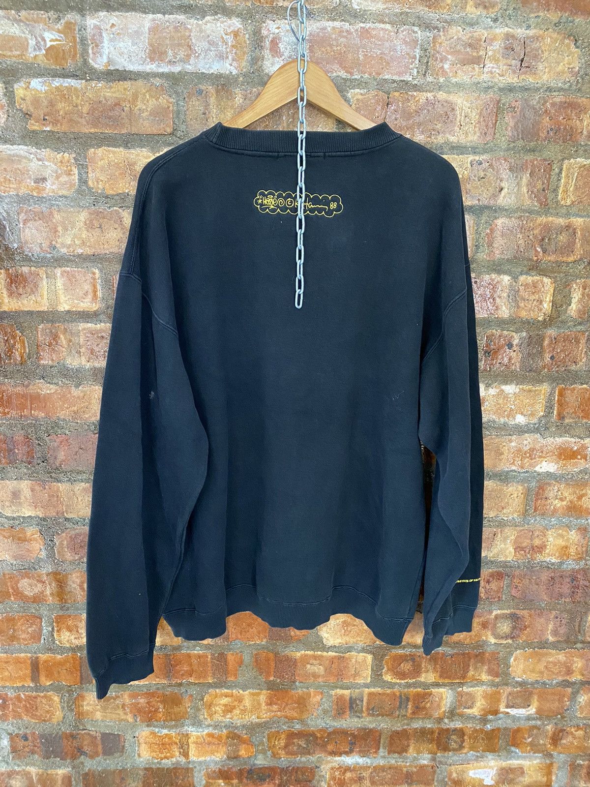 Haze Vtg 90s Haze X K.Haring Bat sweatshirt Size US XL / EU 56 / 4 - 6 Thumbnail