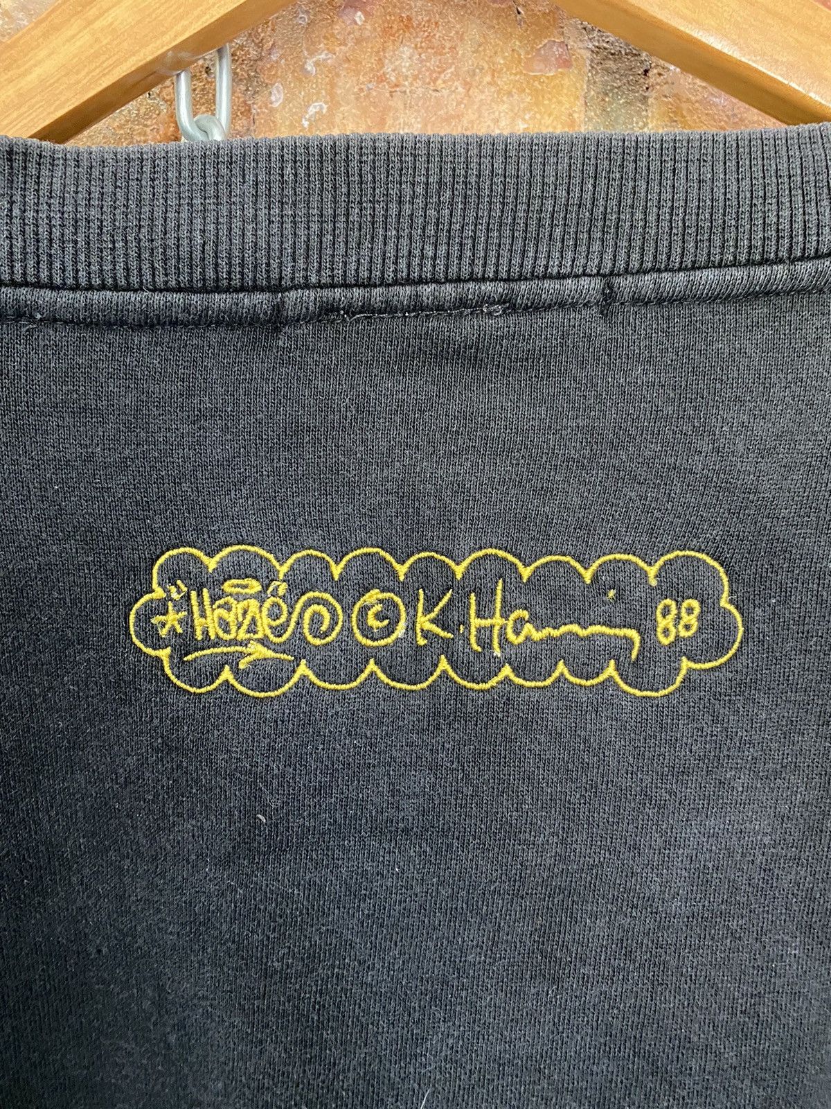 Haze Vtg 90s Haze X K.Haring Bat sweatshirt Size US XL / EU 56 / 4 - 7 Thumbnail