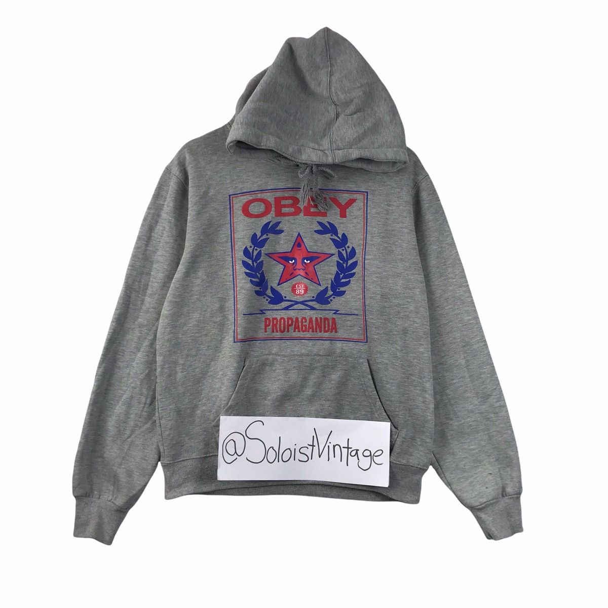Obey OBEY PROPAGANDA Streetwear Skate Grey Hoodie Size US L / EU 52-54 / 3 - 1 Thumbnail