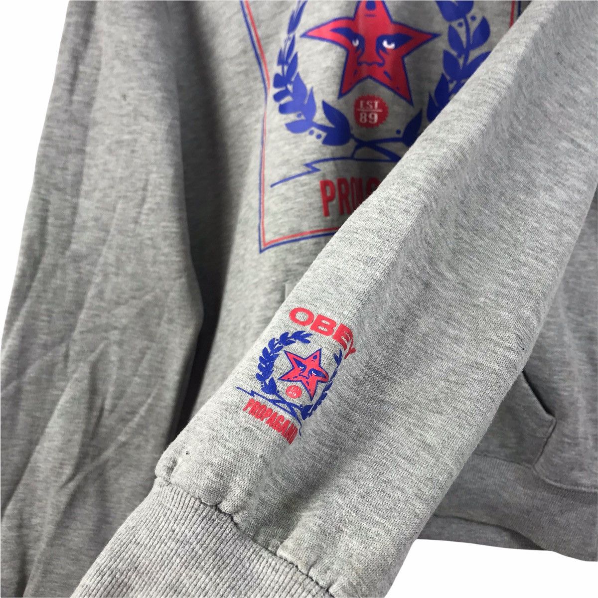 Obey OBEY PROPAGANDA Streetwear Skate Grey Hoodie Size US L / EU 52-54 / 3 - 6 Thumbnail