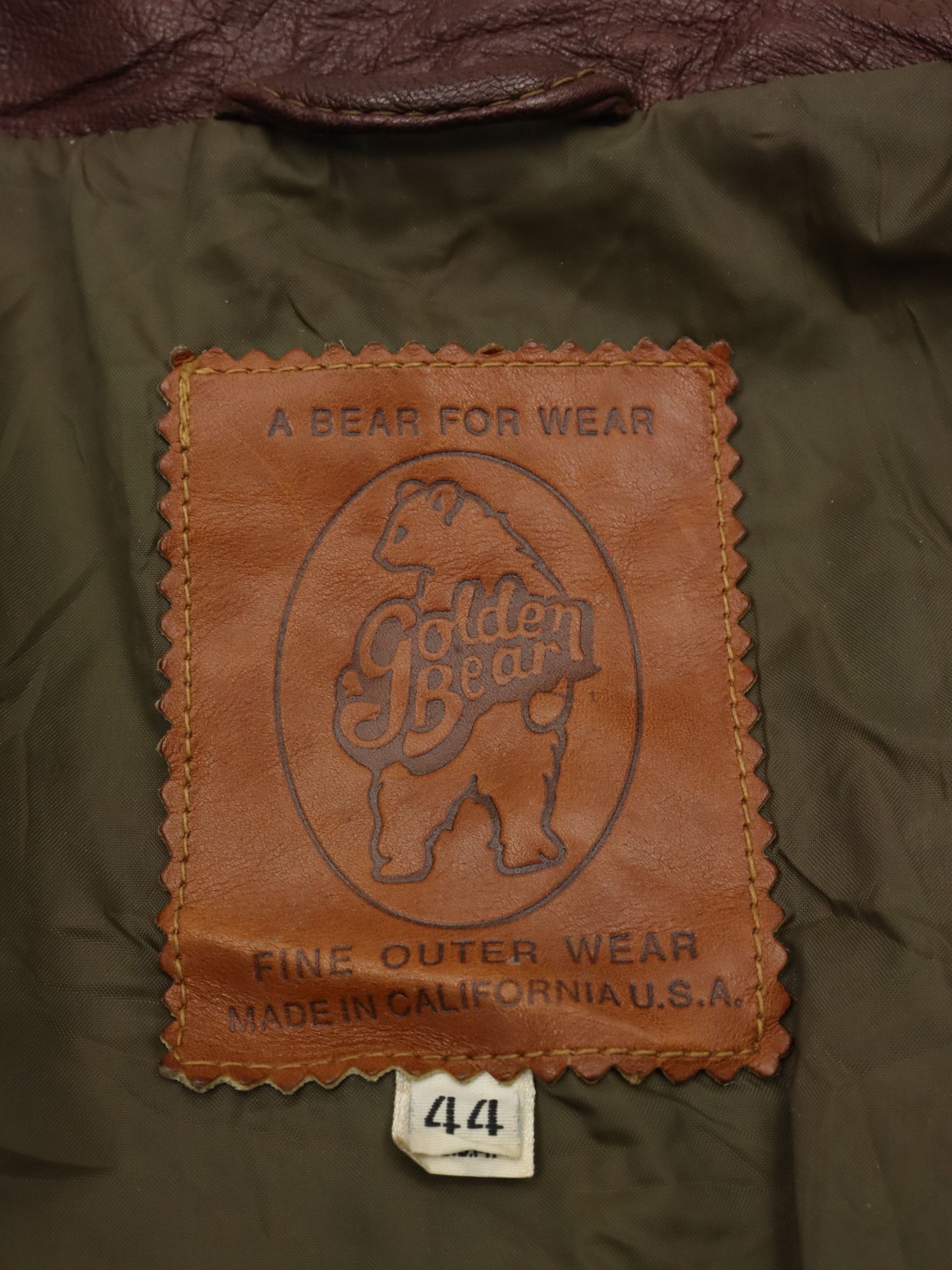 Golden Bear Vintage Golden Bear Thinsulate Bomber Flight Leather Jacket Size US L / EU 52-54 / 3 - 9 Thumbnail