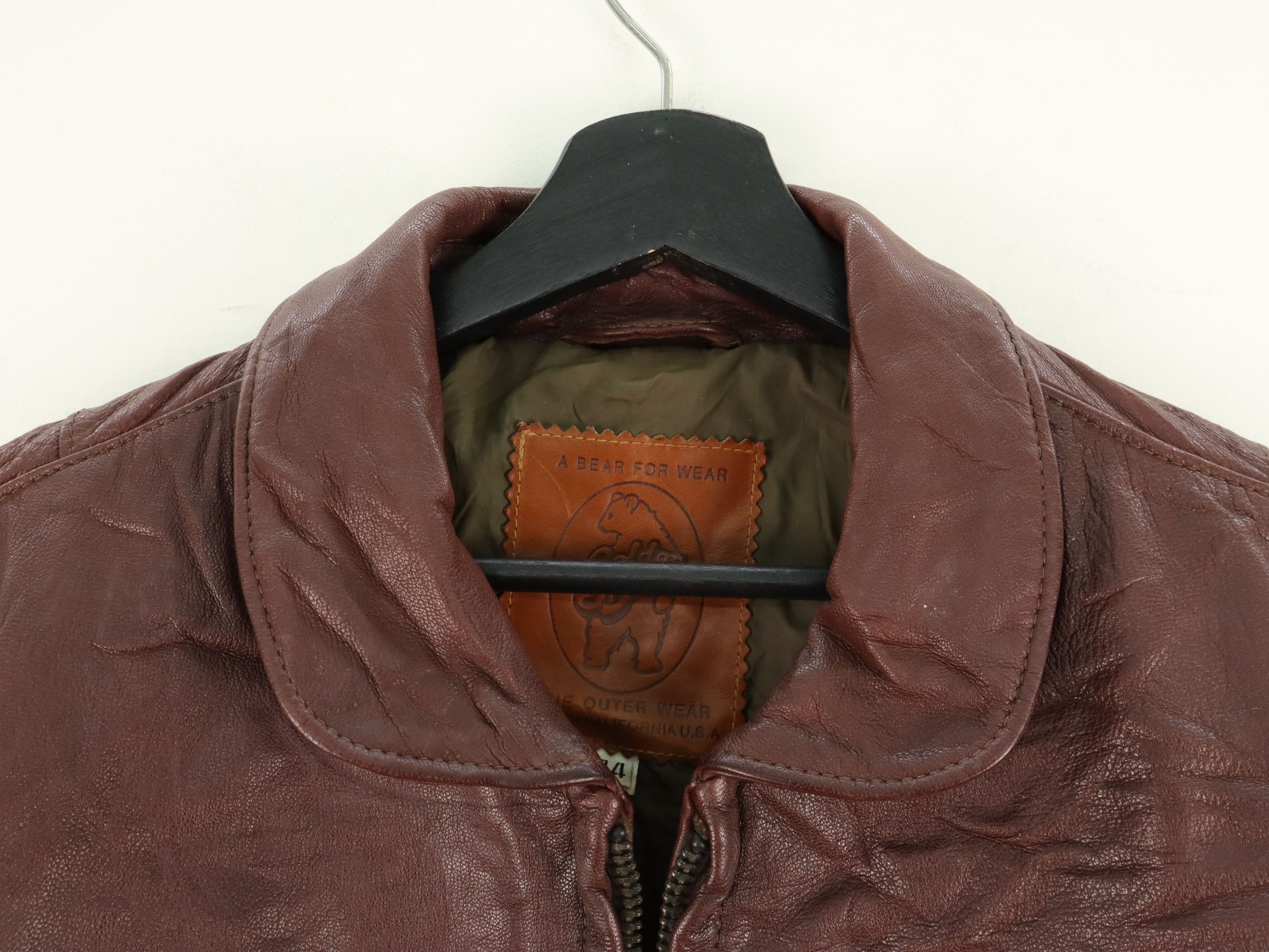 Golden Bear Vintage Golden Bear Thinsulate Bomber Flight Leather Jacket Size US L / EU 52-54 / 3 - 5 Thumbnail