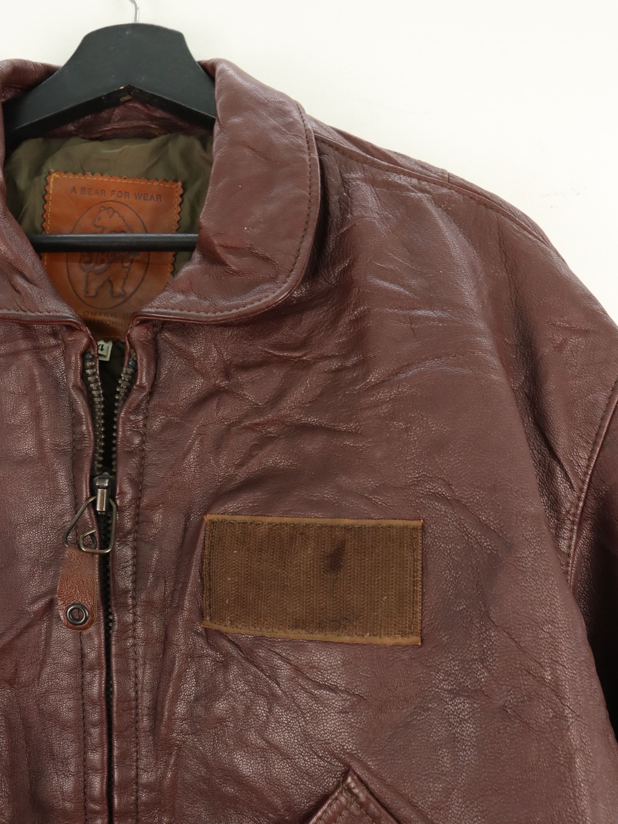 Golden Bear Vintage Golden Bear Thinsulate Bomber Flight Leather Jacket Size US L / EU 52-54 / 3 - 6 Thumbnail