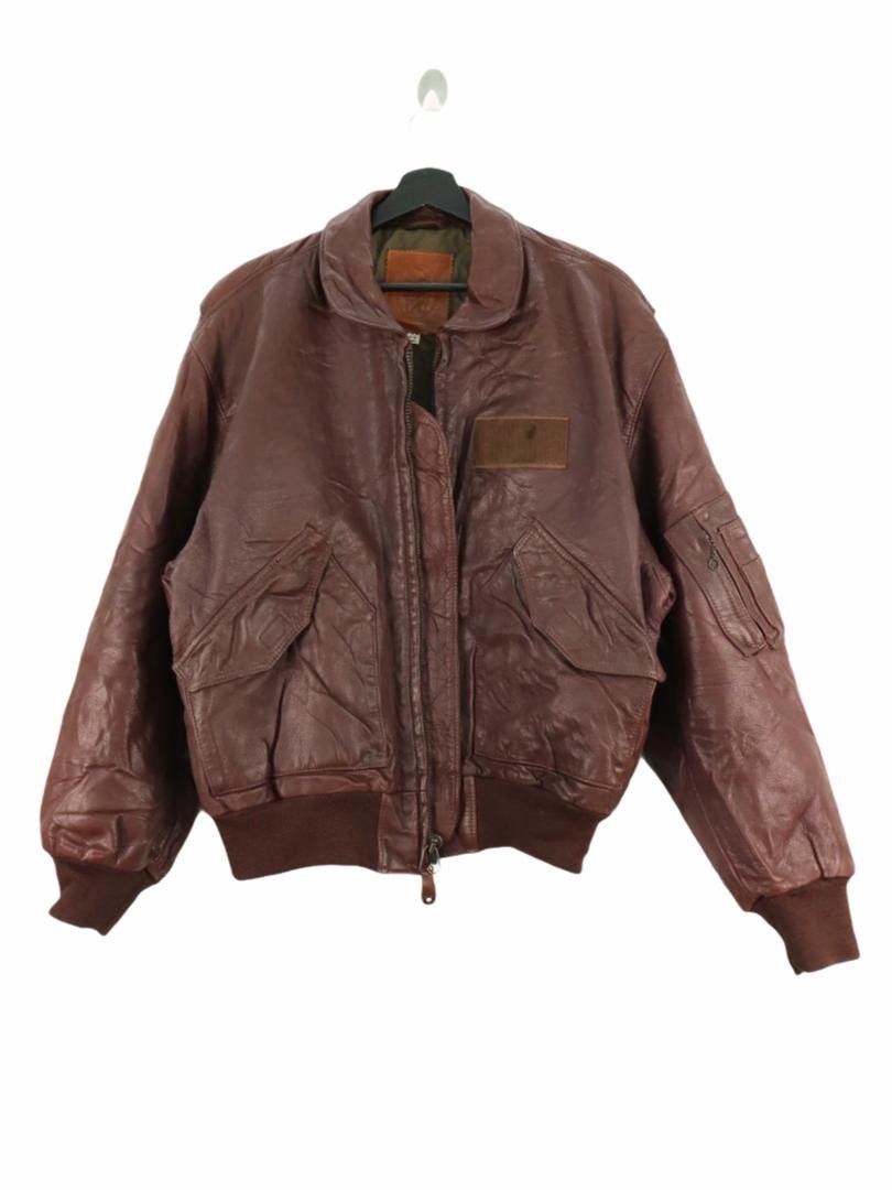 Golden Bear Vintage Golden Bear Thinsulate Bomber Flight Leather Jacket Size US L / EU 52-54 / 3 - 4 Thumbnail