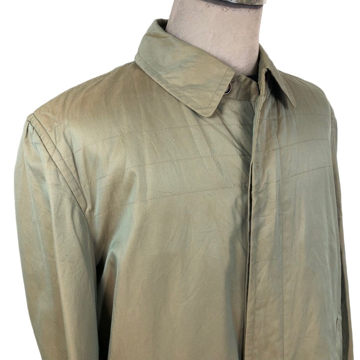Comme des Garcons Vintage 90s Comme Des Garcons Homme Khaki Sphere Car Coat Size US L / EU 52-54 / 3 - 7 Thumbnail