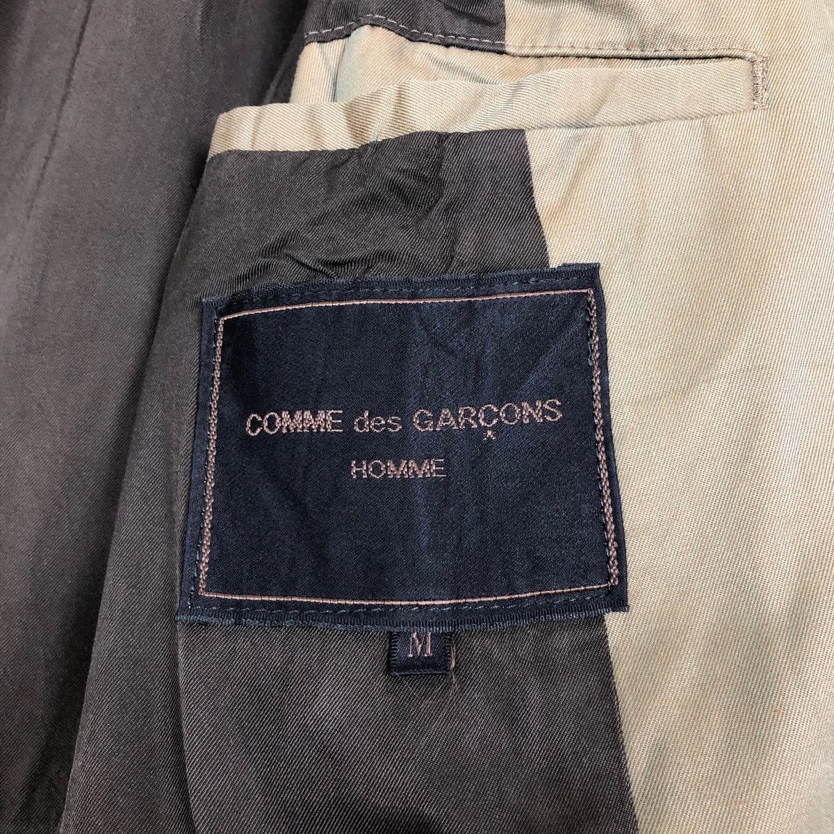 Comme des Garcons Vintage 90s Comme Des Garcons Homme Khaki Sphere Car Coat Size US L / EU 52-54 / 3 - 16 Thumbnail